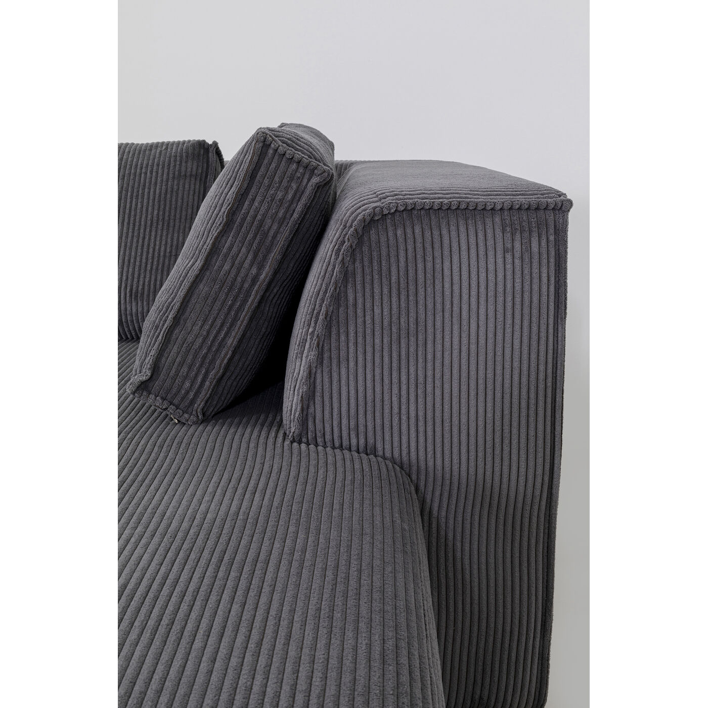 Диван правосторонний угловой Infinity Ottomane Cord Grey Right KARE 87399