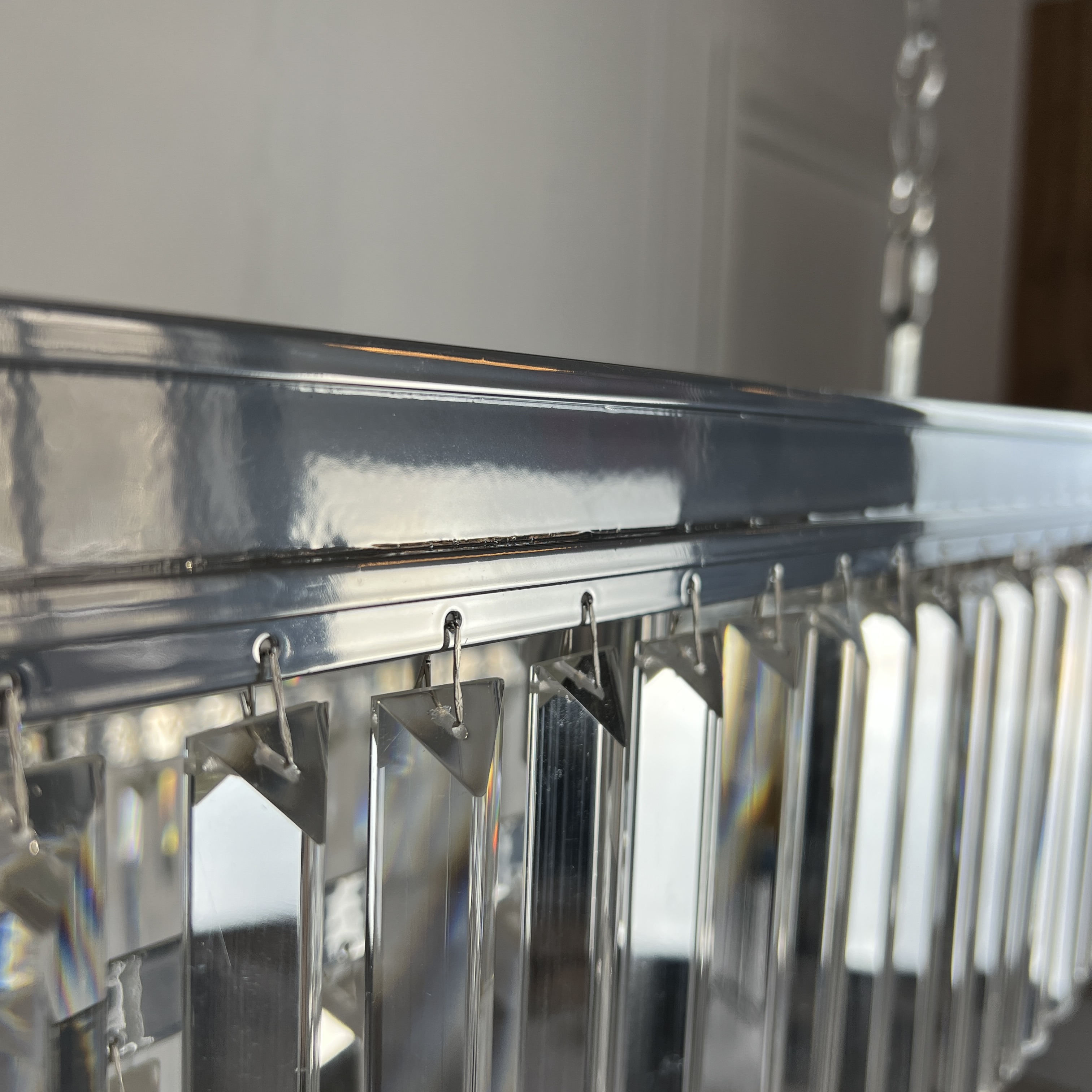 Люстра RH 1920S ODEON CLEAR GLASS FRINGE 120 chrome by ImperiumLoft