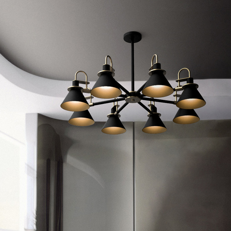 Люстра на штанге CODA D94 Black by ImperiumLoft