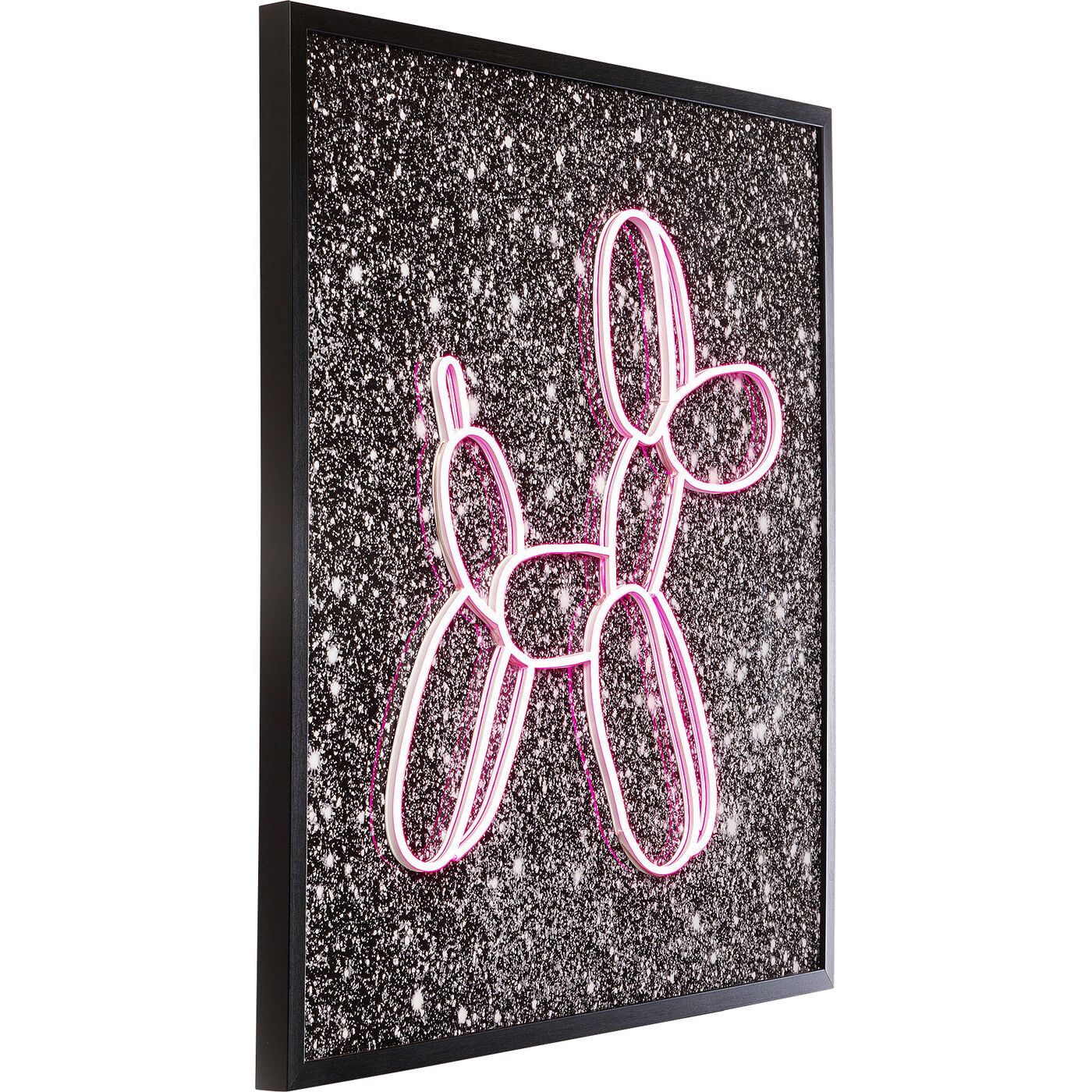 Картина стеклянная Balloon Dog LED 80x80 см KARE 56456
