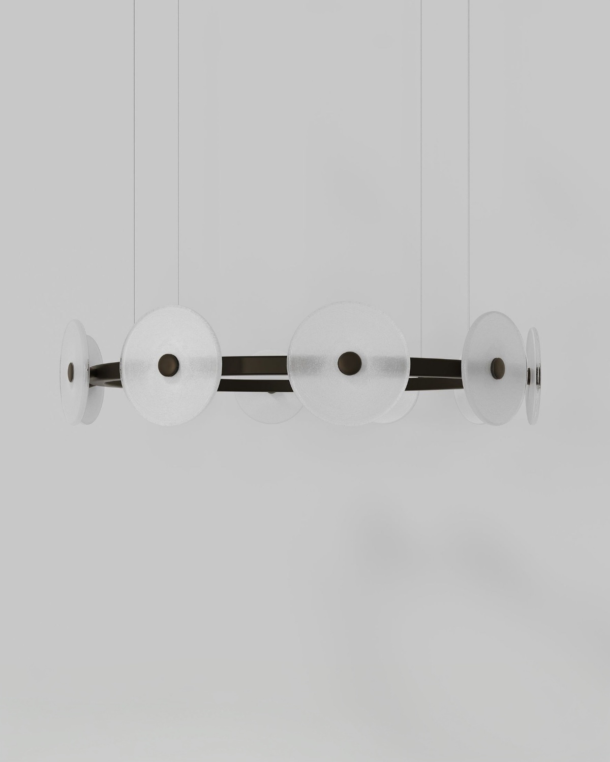 Черная круглая люстра Милфорд Louvre Home LCH460325XNP