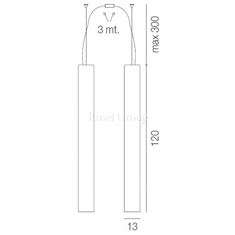 Подвесной светильник Vistosi TUBES SP 120 D2