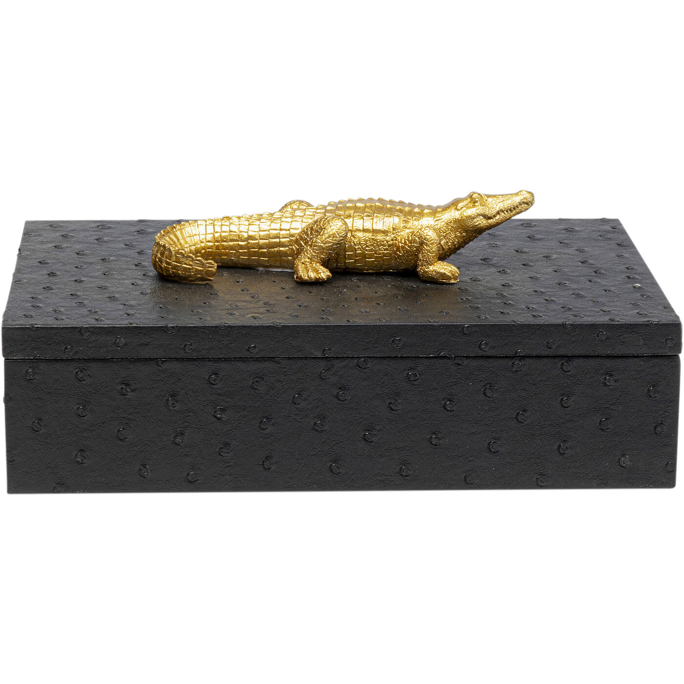 Шкатулка Crocodile Black (2 шт) KARE 56261