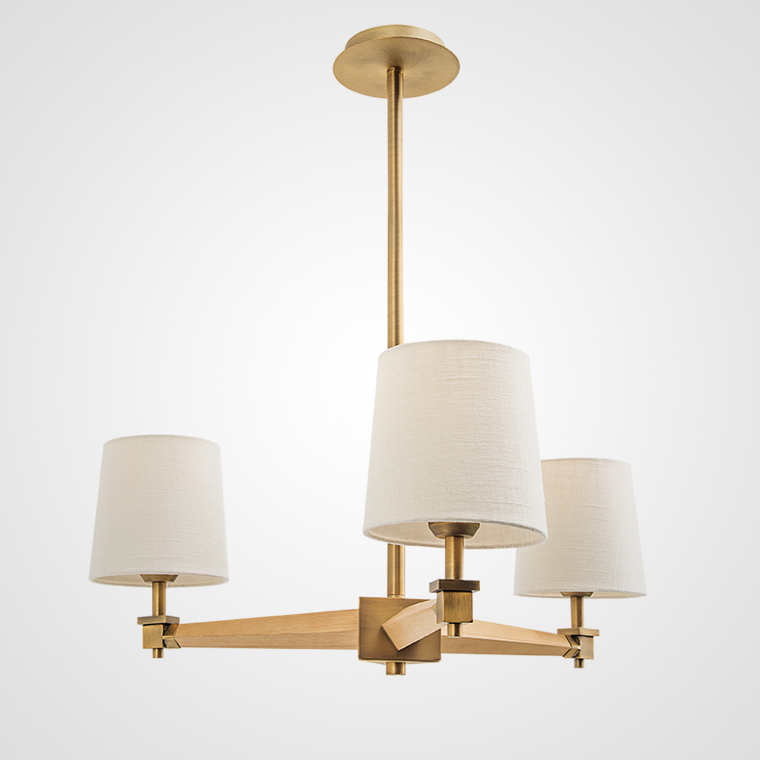 Люстра Jorgenson D70 White/Dark wood by ImperiumLoft