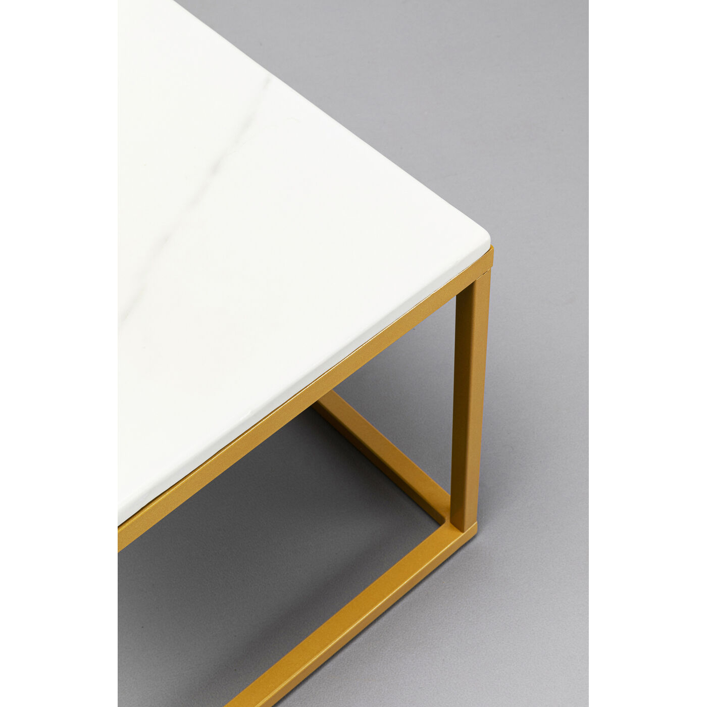 Стол приставной Key West Marble Gold 40x40 см KARE 85872