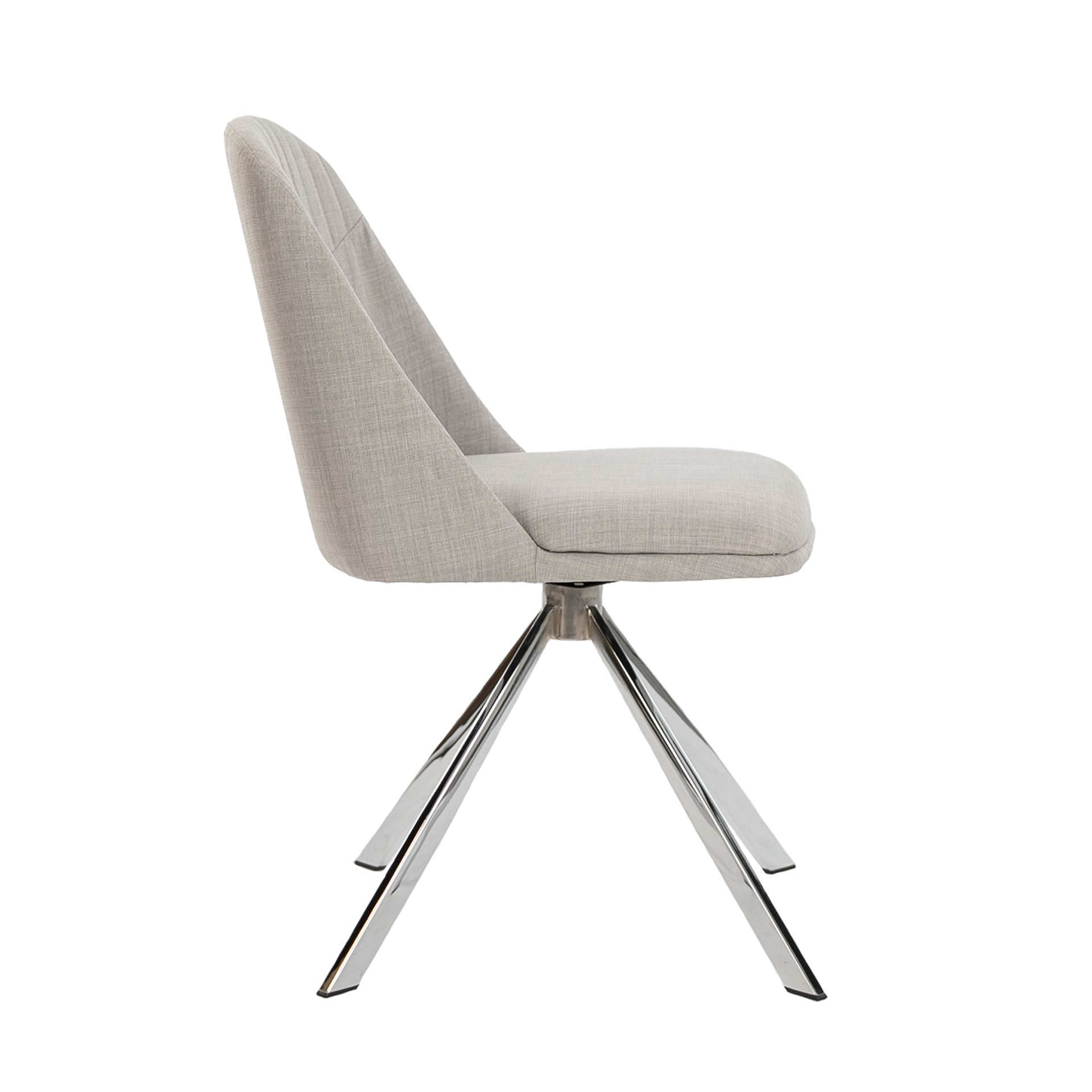 Поворотный стул Espacio Malva F3216 /4020 серый Angel Cerda