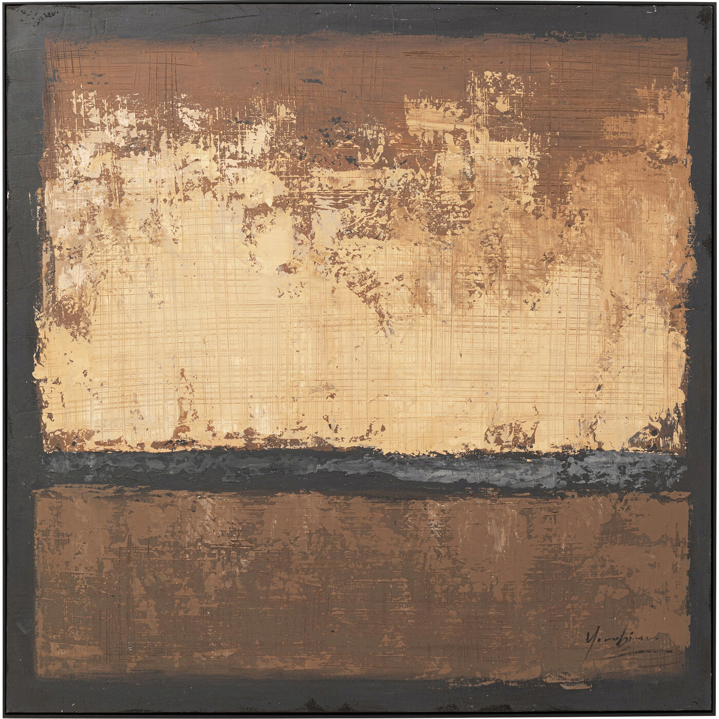 Картина Silence Brown 120x120cm KARE 56786