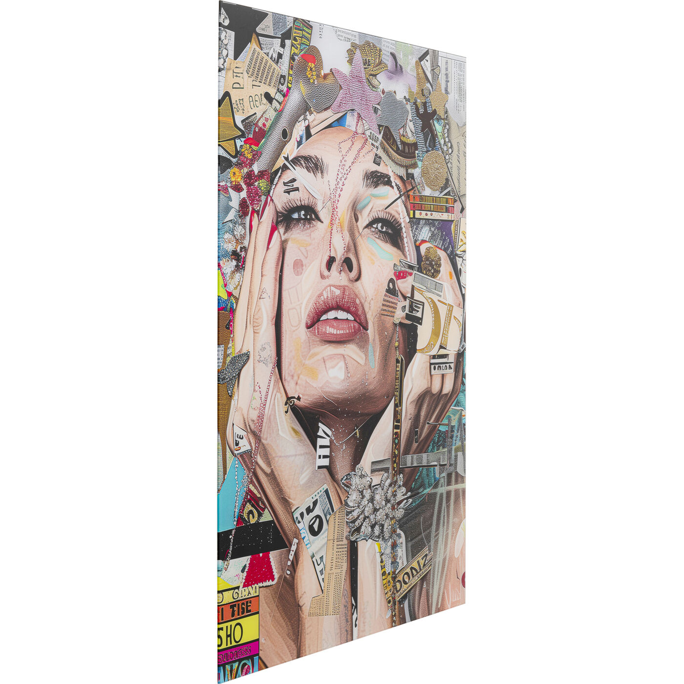 Картина стеклянная Artsy Portrait Front 80x120cm KARE 57670