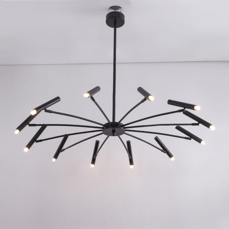 Люстра POP P40 Chandelier 12 lamps D100 Mod.A Black by ImperiumLoft