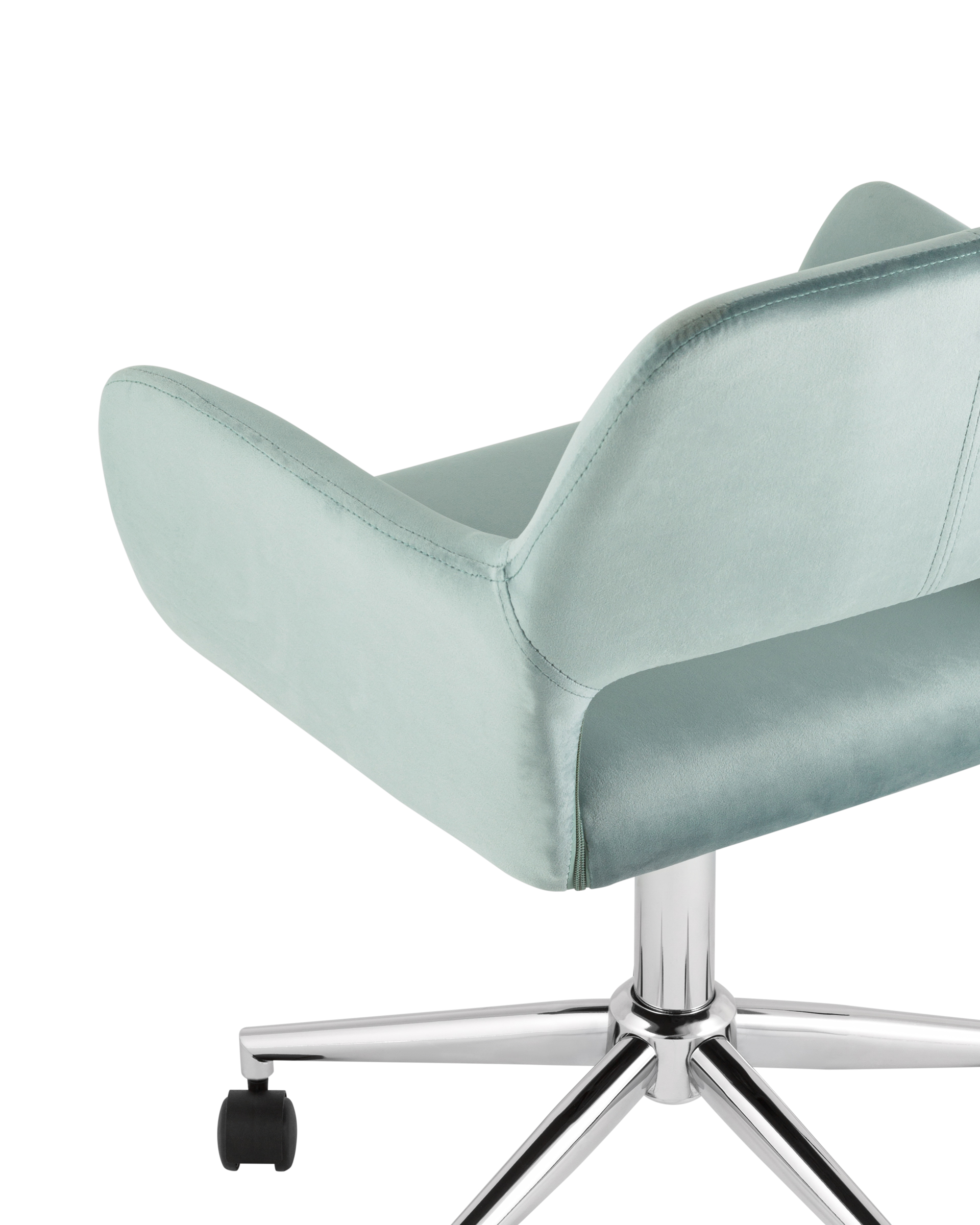 Кресло офисное ROSS велюр серо-зеленый Stool Group