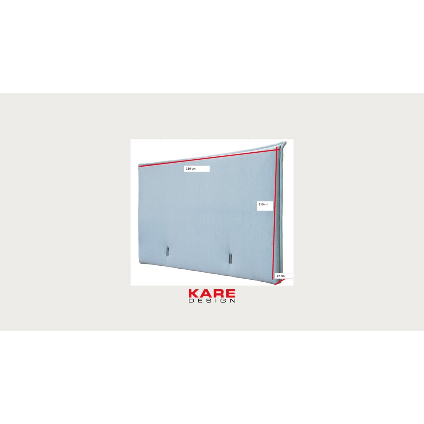 Изголовье кровати Benito Sky Sand 180cm KARE 70772