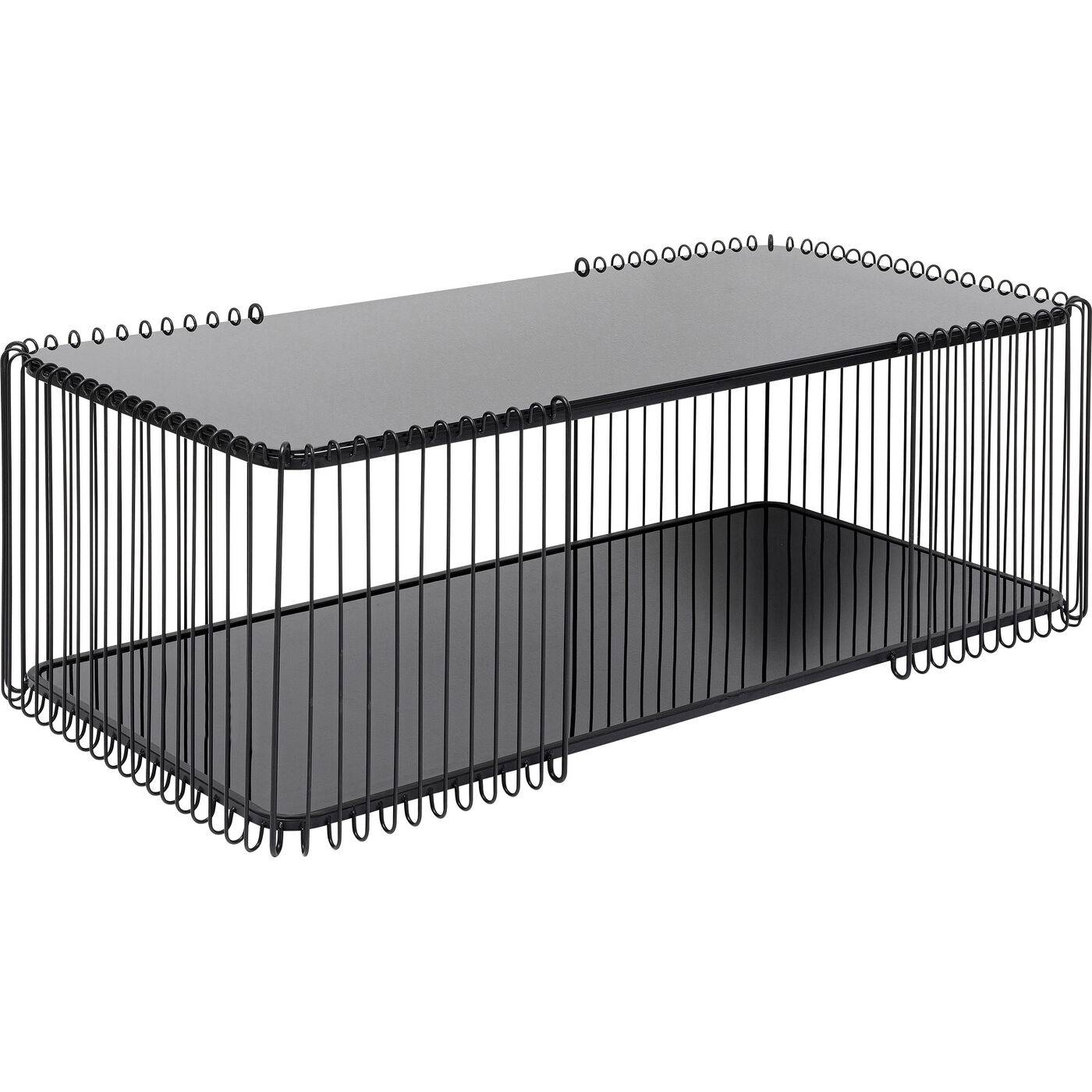 Стол кофейный Wire Double Black 120x60 см KARE 87818