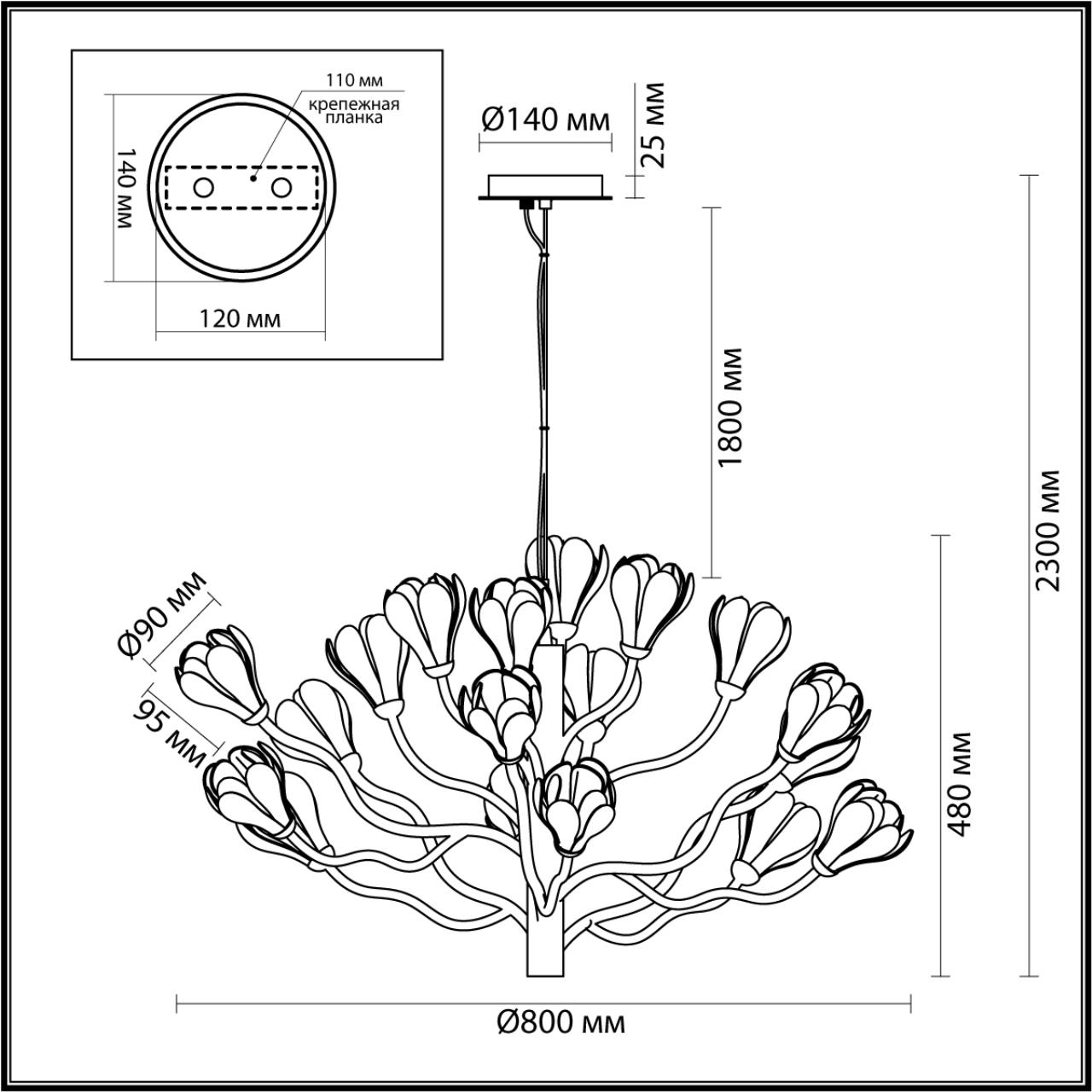 Люстра Odeon Light 5090/18