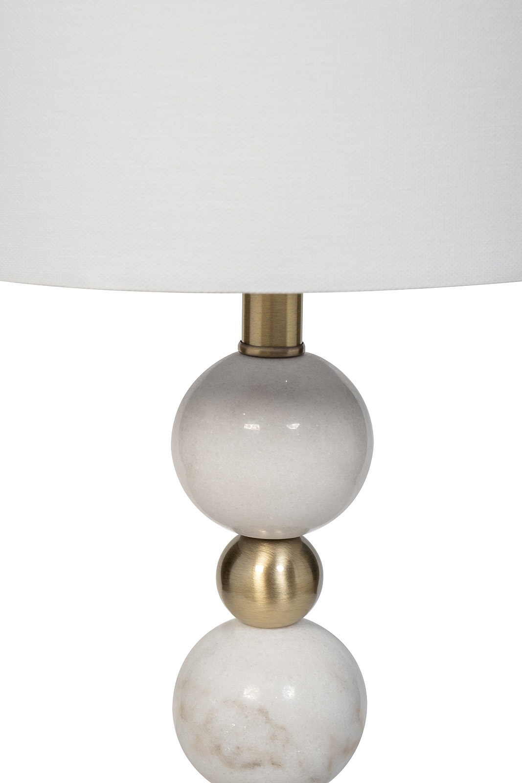 Лампа настольная мраморная с белым абажуром Garda Decor 22-89567