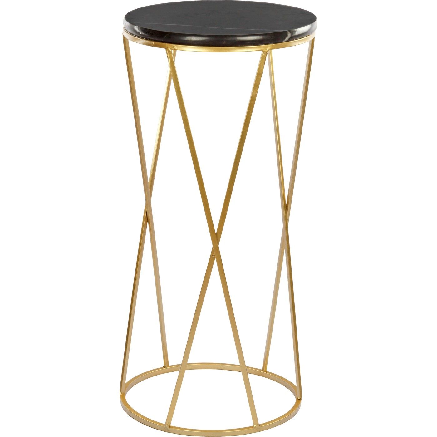 Столик приставной с черным мрамором Glasar 54-016