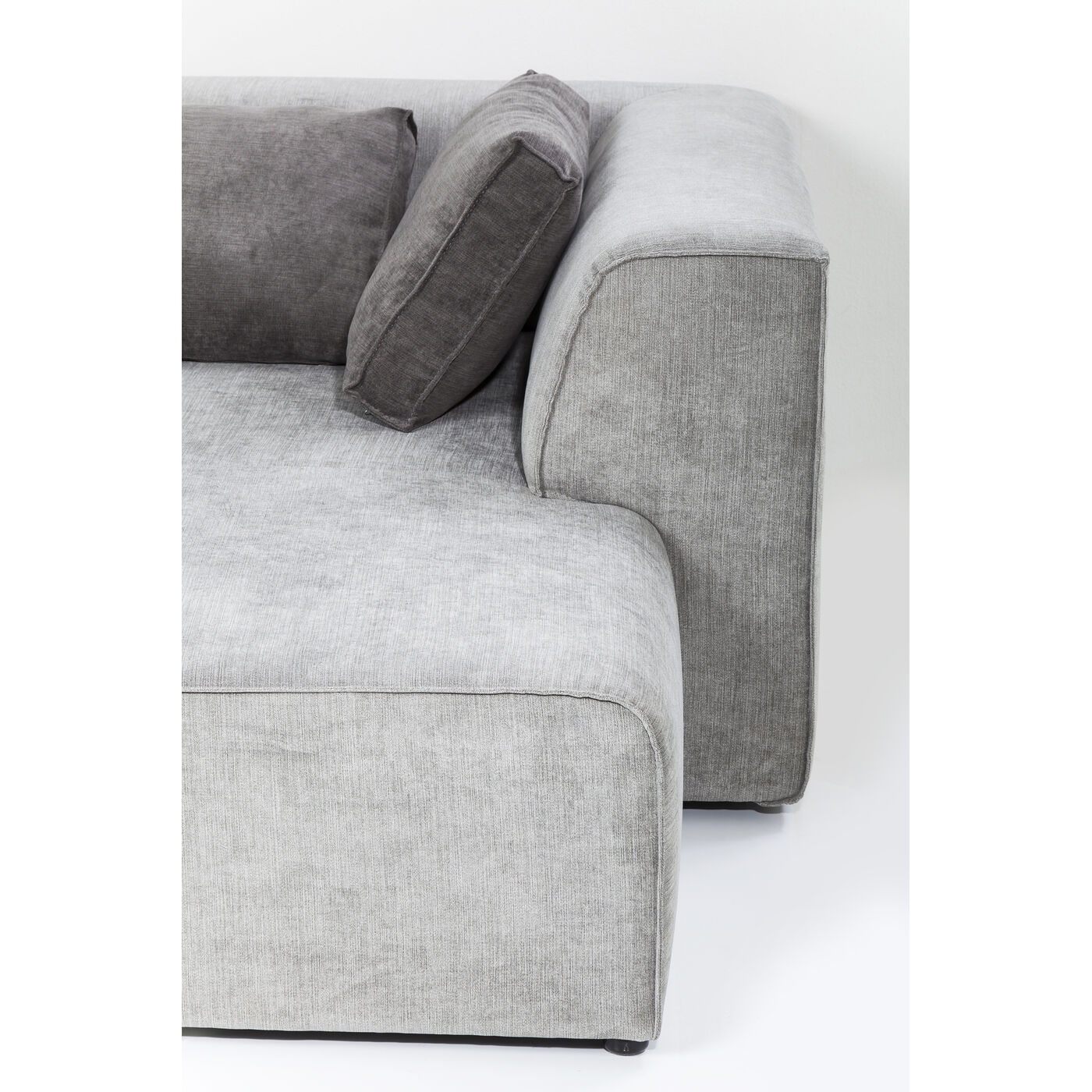 Диван угловой правосторонний Infinity Ottomane Right Grey KARE 81323