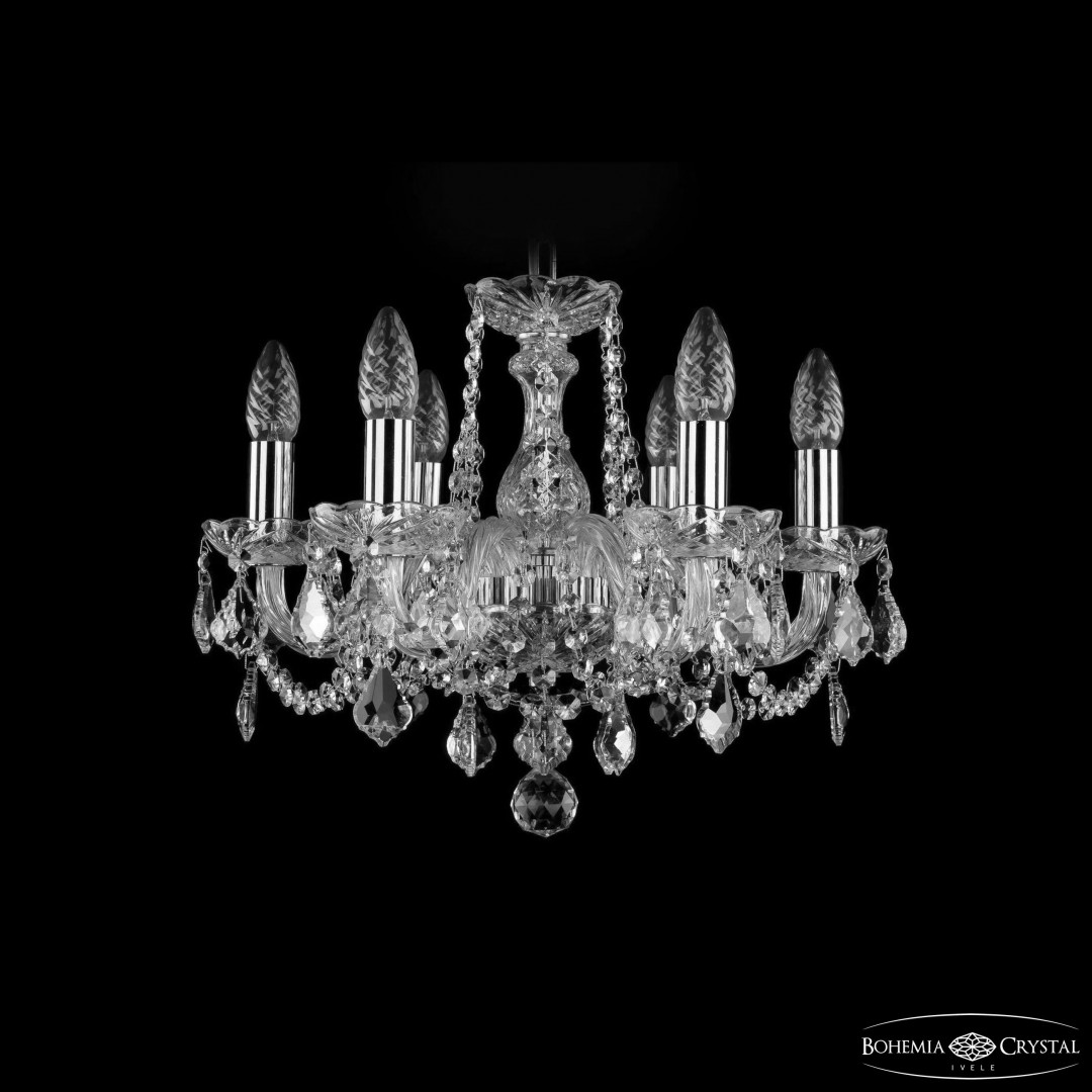 Люстра хрустальная 1402/6/141 Ni Leafs Bohemia Ivele Crystal
