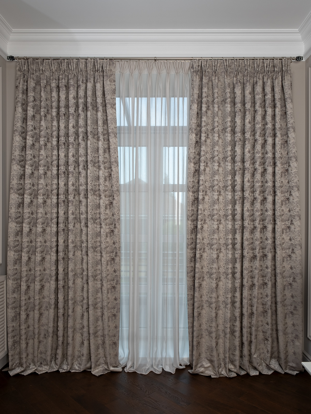 Портьера MIRAGE 275х260см бронзовая Garda Decor 121GD-00008/1