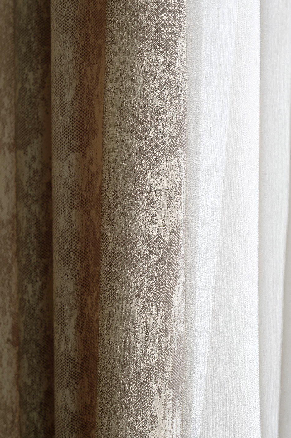 Портьера HOUSTON бежевый 275*260 Garda Decor 121GD-00021