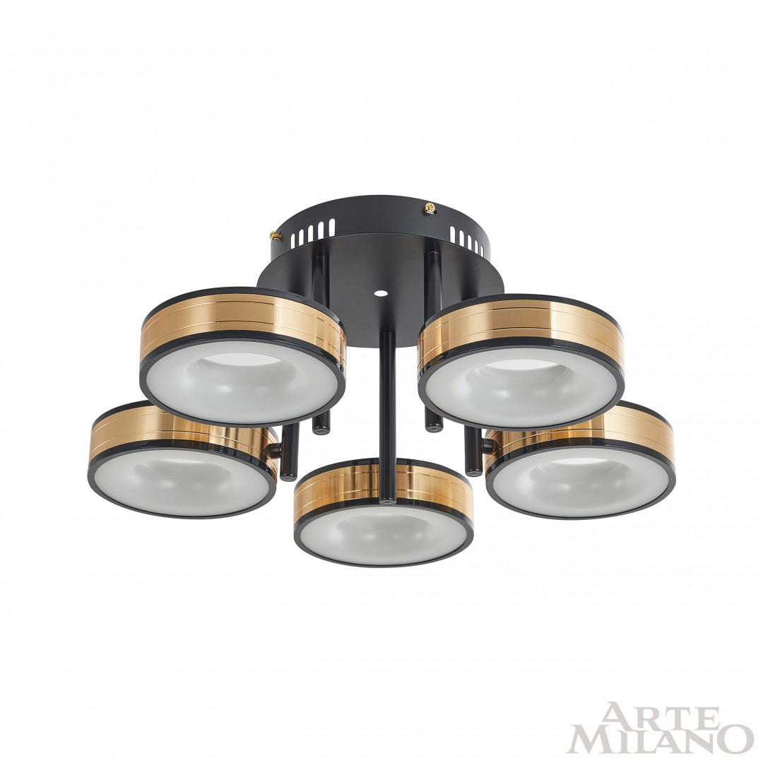 Светильник светодиодный 271040/5R BK/GD Arte Milano