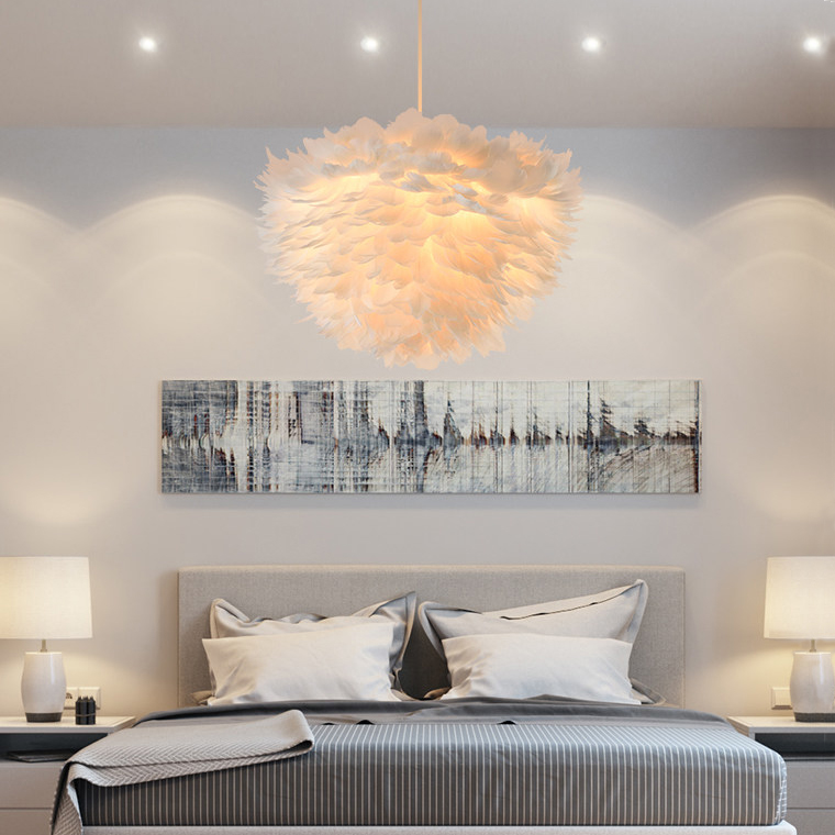Люстра FEATHERS D40 Gray by ImperiumLoft