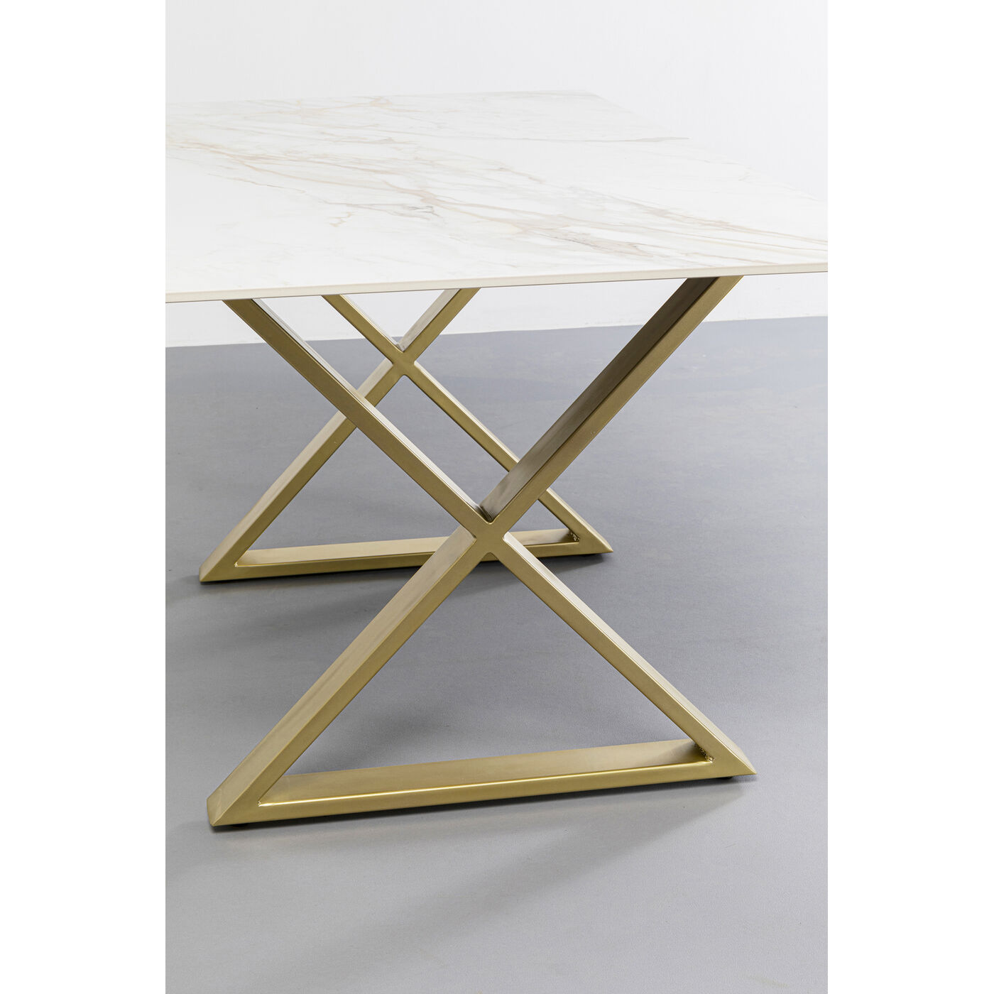 Стол обеденный Eternity Cross Brass160x80 см KARE 87416