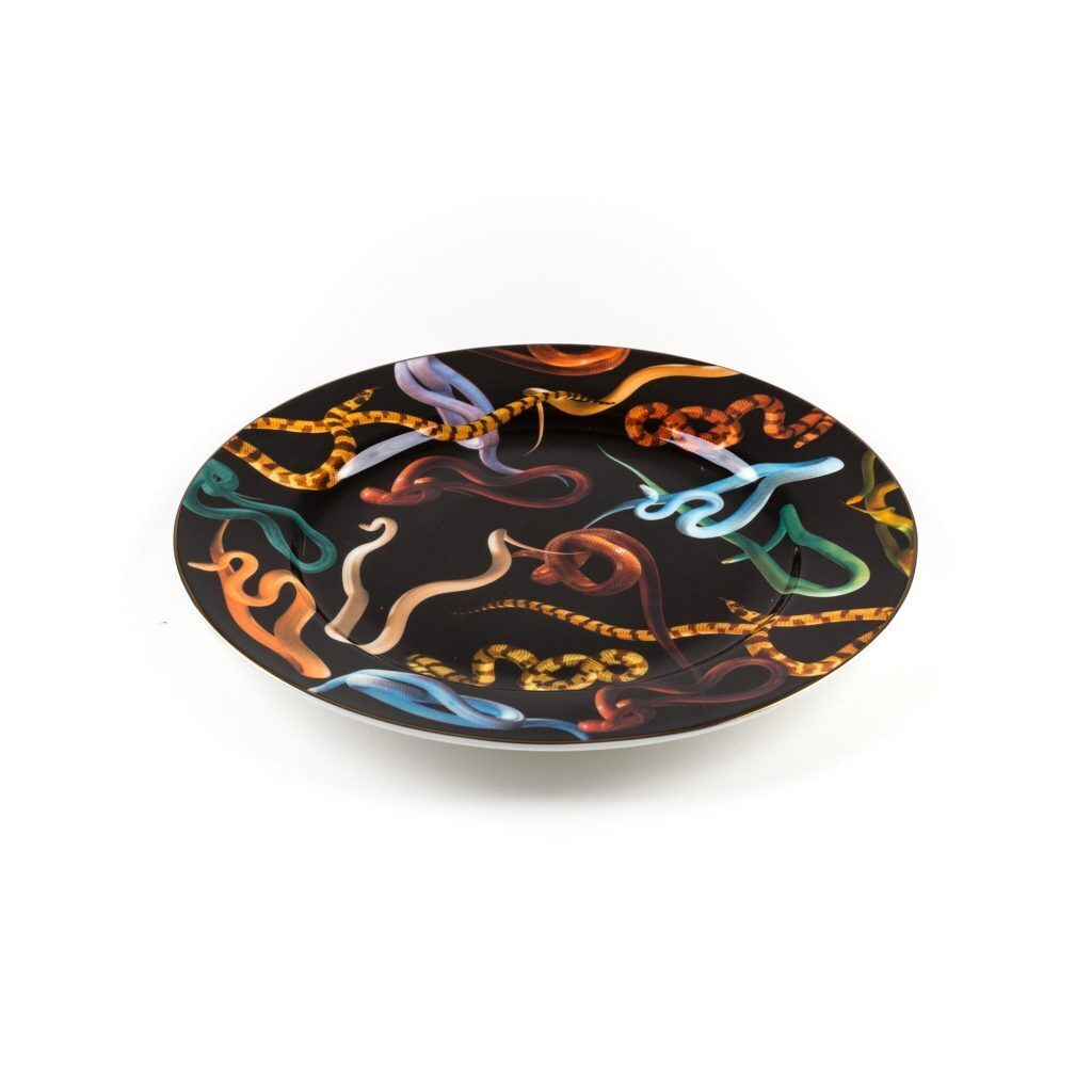 Тарелка Seletti Snakes Gold Border 16934