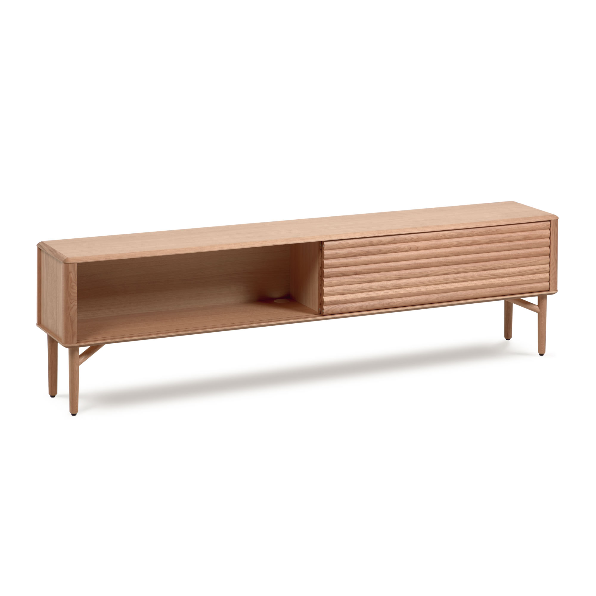 Тумба под TV Lenon из древесины дуба 200 x 55 cm La Forma (ex Julia Grup)