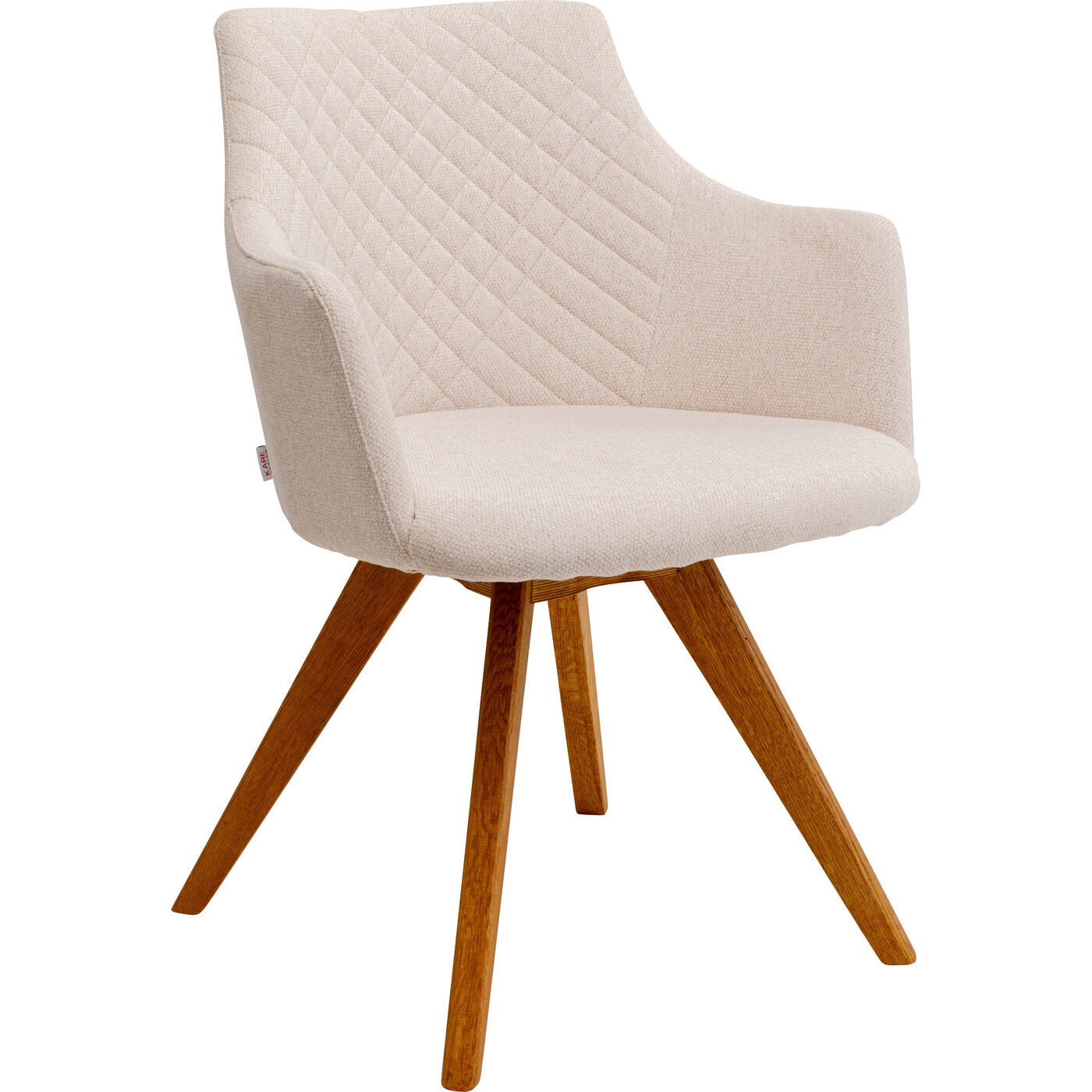 Стул вращающийся Coco Wood Cream KARE 70740