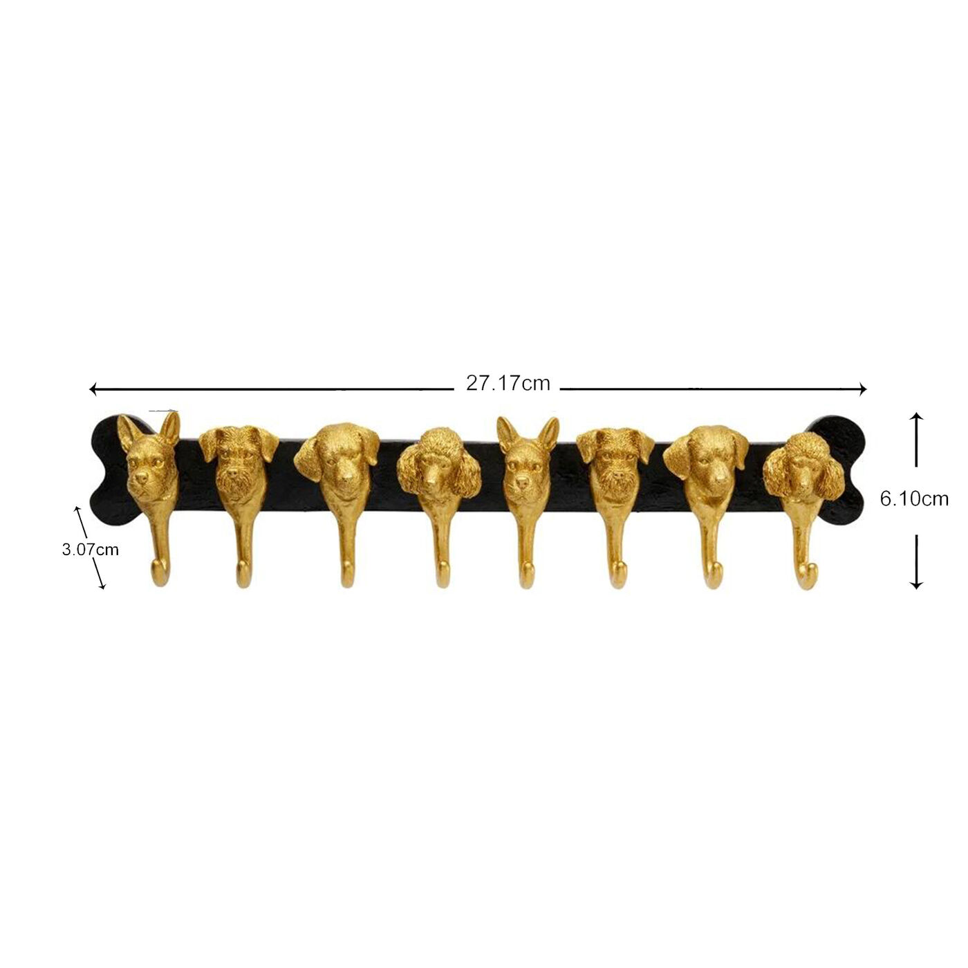 Вешалка Dog Family Gold 69cm KARE 70616