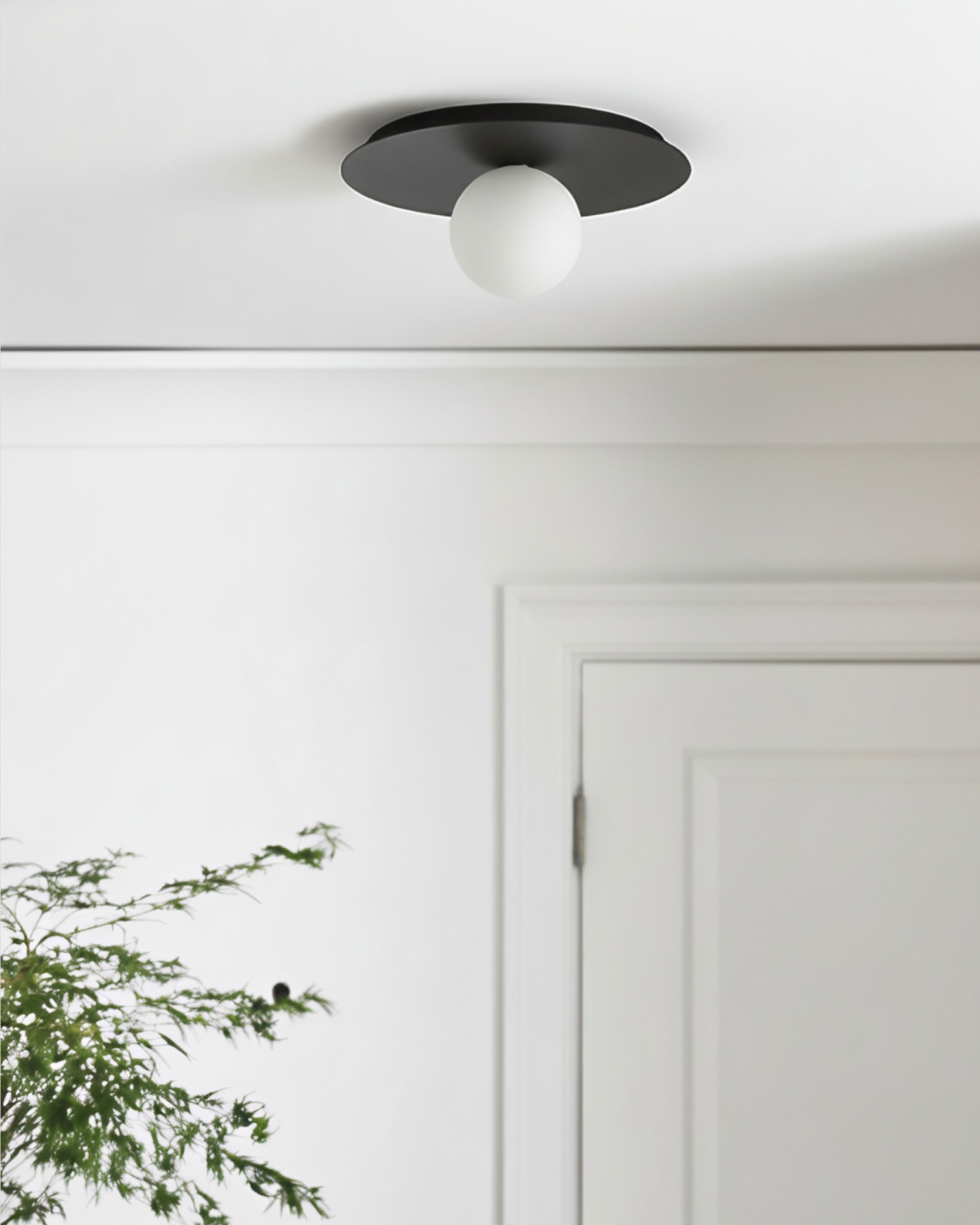 Чёрный настенно-потолочный светильник Ноа Louvre Home LFM210825SWL