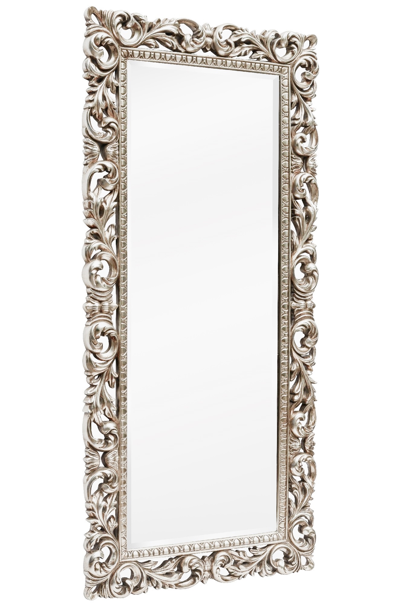 Напольное зеркало в раме Kingsley Silver Art-Zerkalo MH2410SL