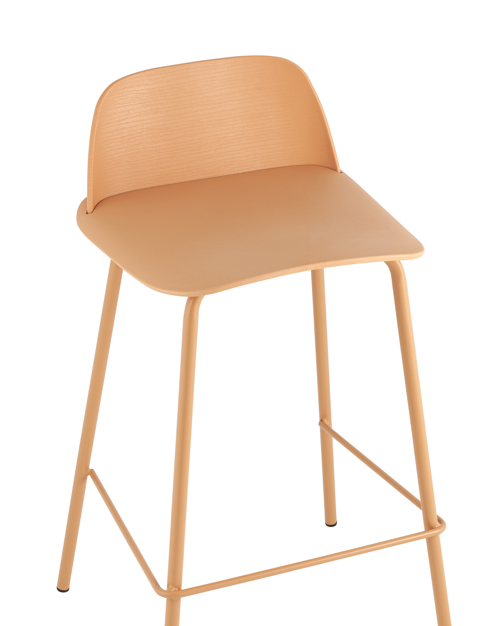 Стул полубарный Mist желтый Stool Group