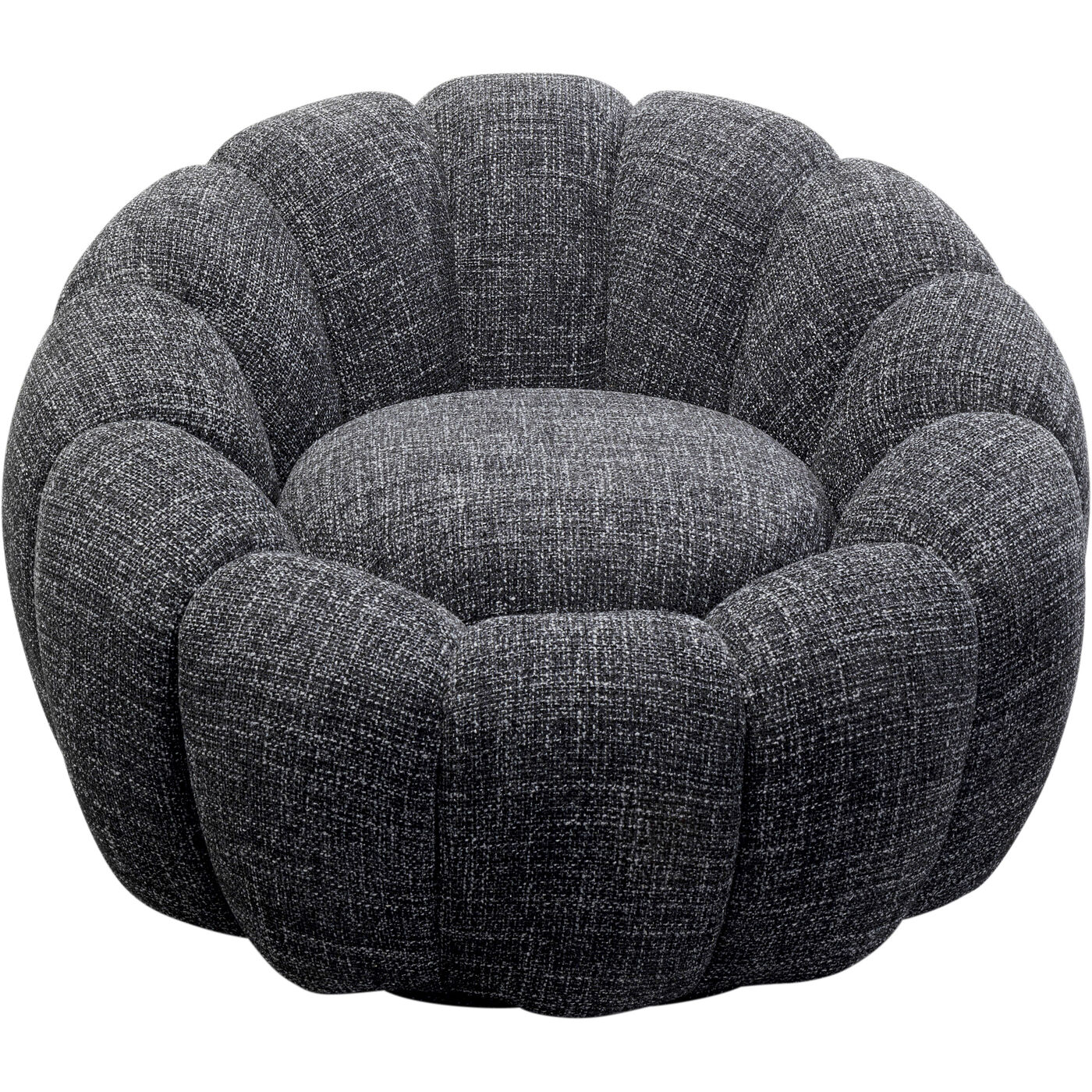 Кресло вращающееся Peppo Bloom Melange Black KARE 87777