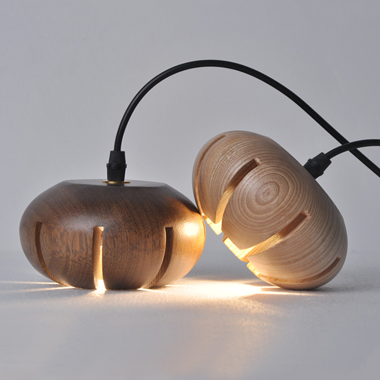 Дизайнерская люстра CAPSULES D30 Dark wood by ImperiumLoft