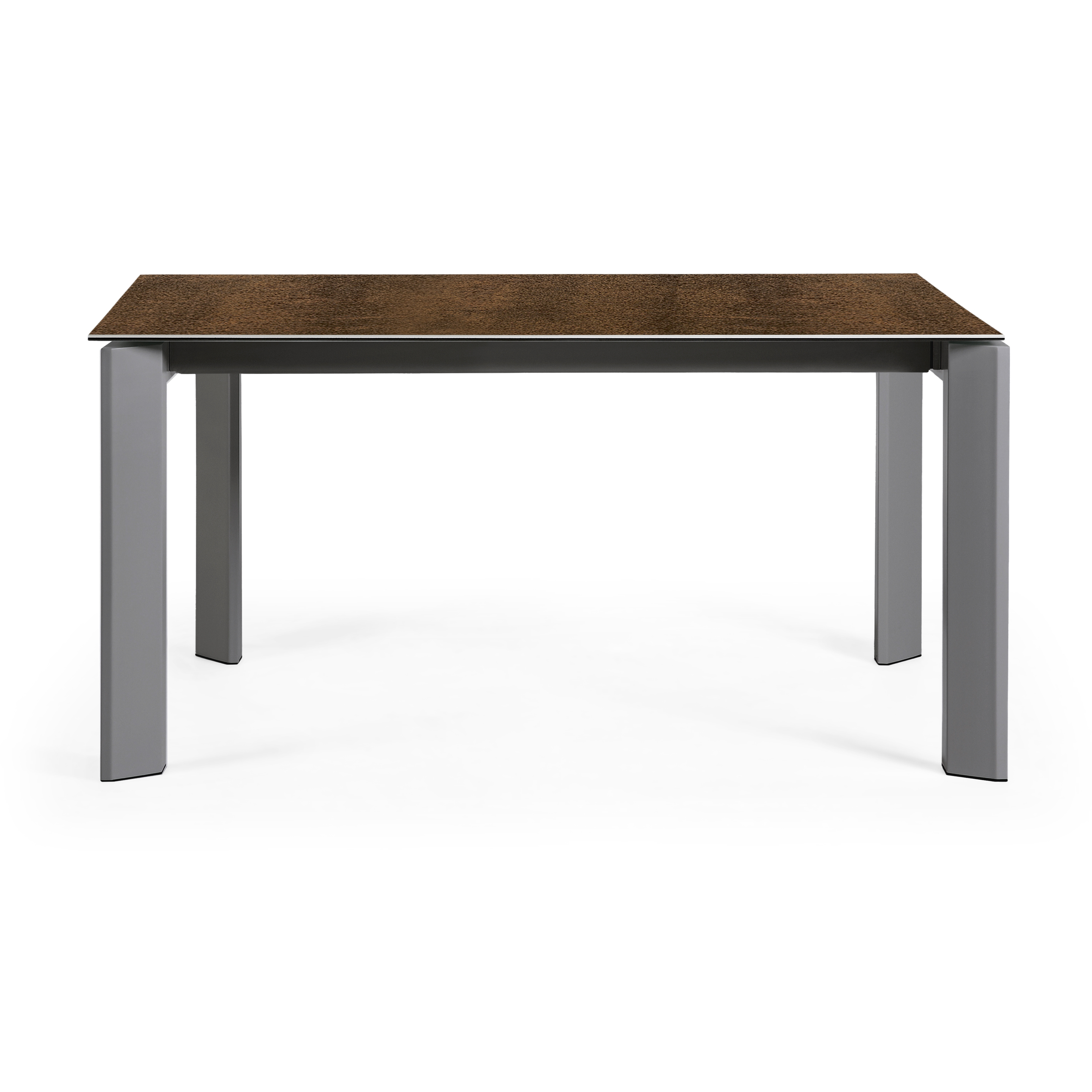 Стол Atta 160 (220) x90 антрацит, коричневый, керамика La Forma (ex Julia Grup)