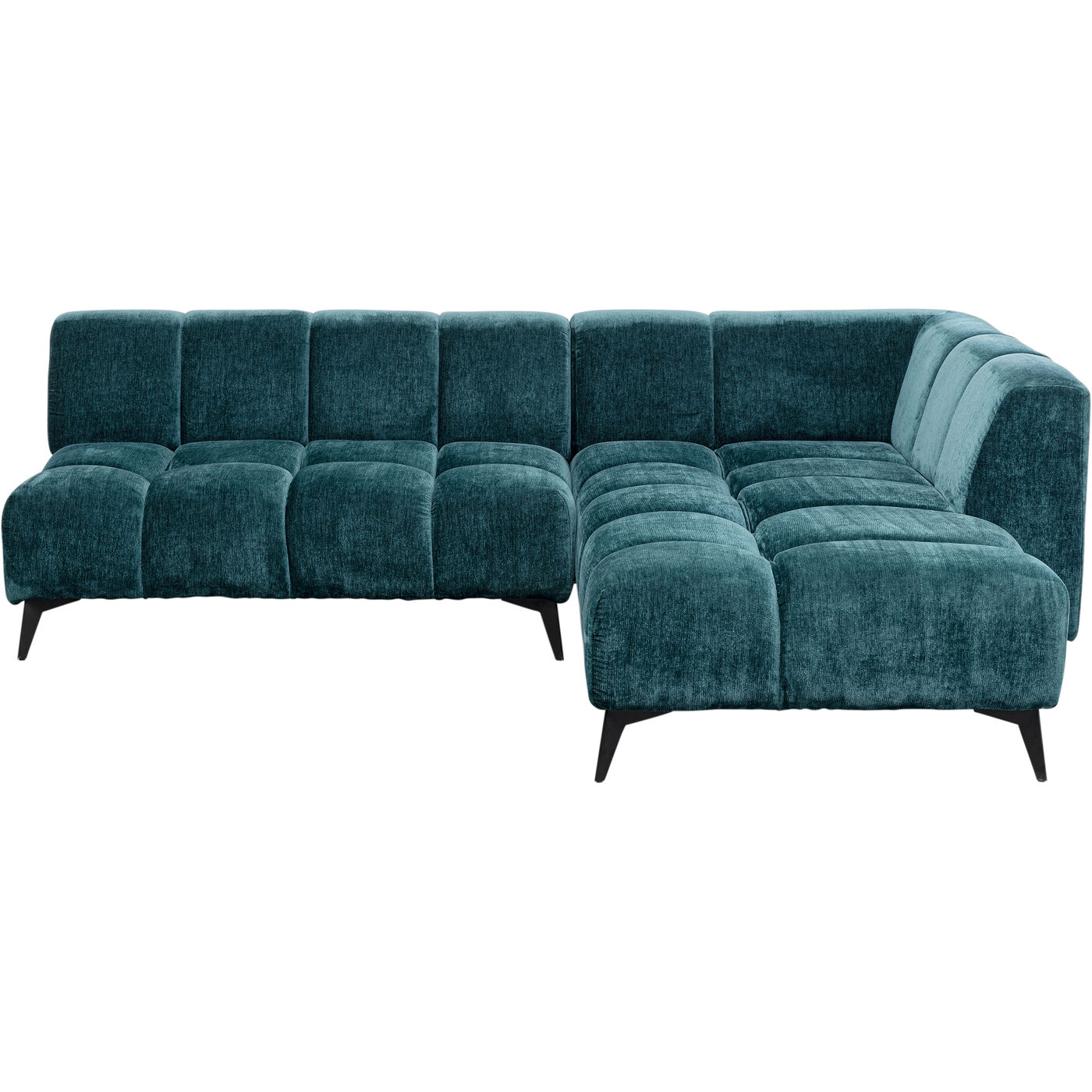 Диван правосторонний угловой Nia Glam Dark Green Right 250см KARE 87970