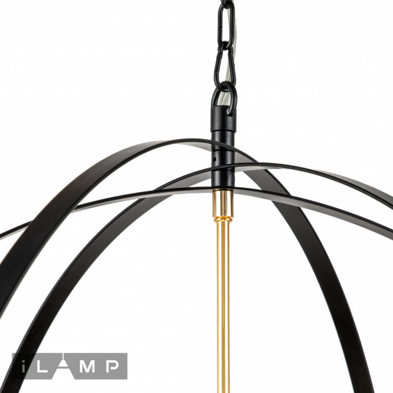 Подвесная люстра iLamp 9977-800 GL+BK