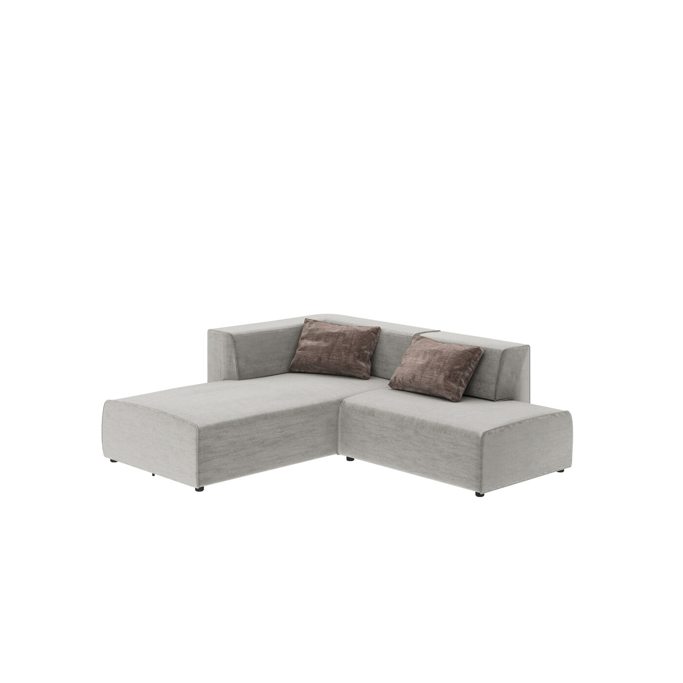 Угловой диван Infinity Boston Grey 237 см KARE 86055