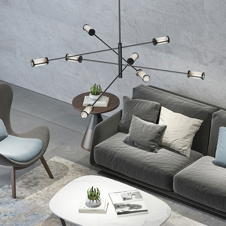 Дизайнерская люстра SKELBY H32 White/Transparent by ImperiumLoft