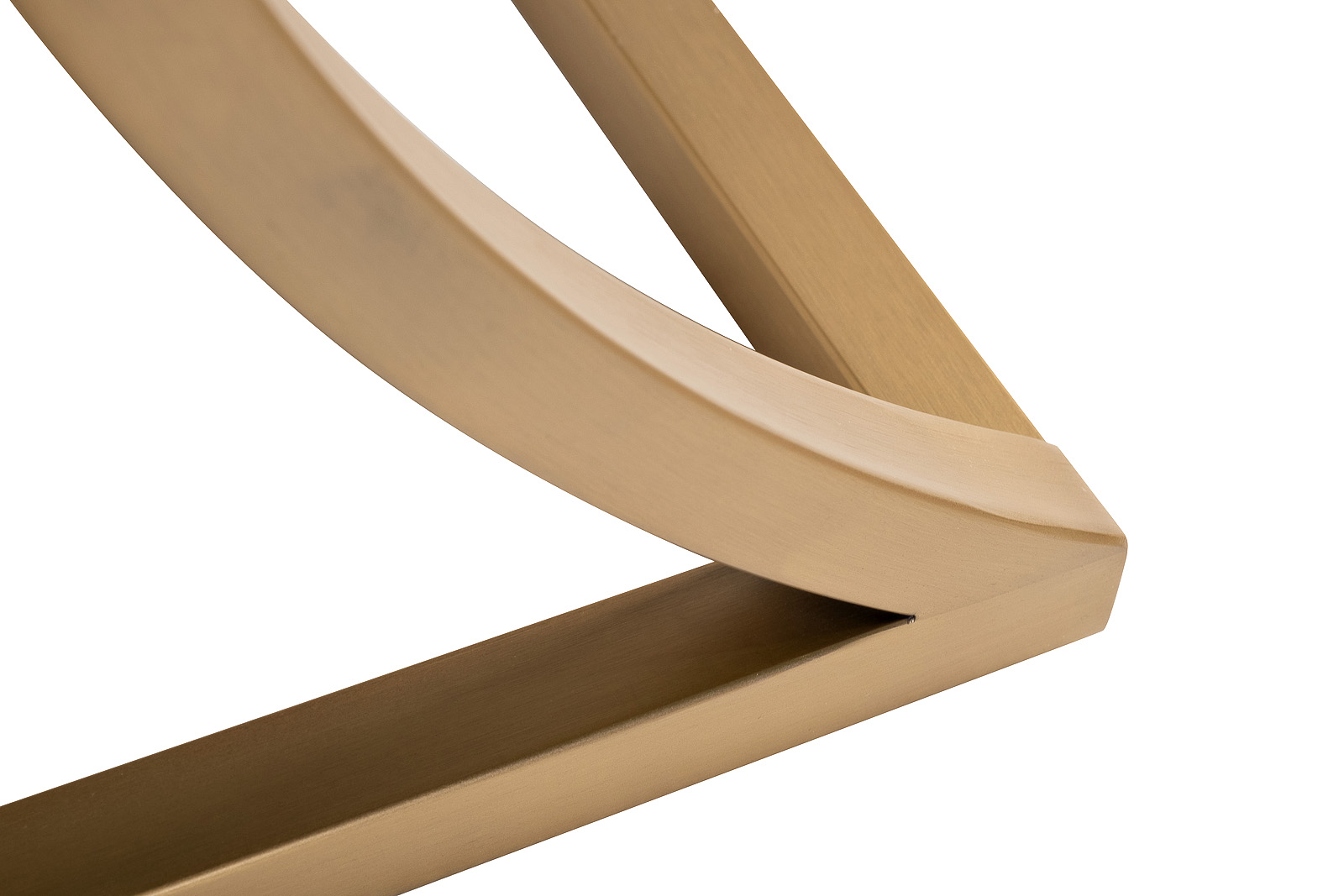 Стеллаж "Полусфера" прозр.стекло/золото Garda Decor KFG087/2