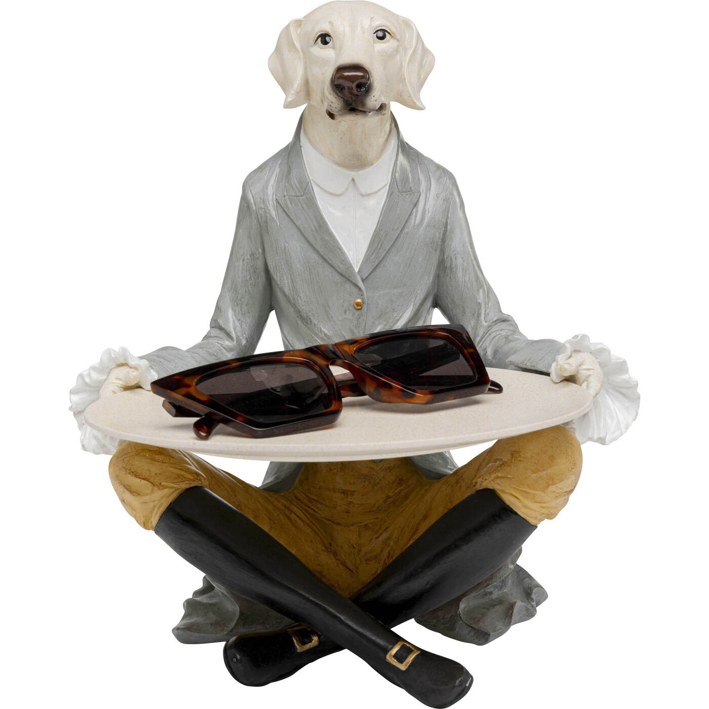Фигура декоративная Gentleman Dog Tray 29cm KARE 56916