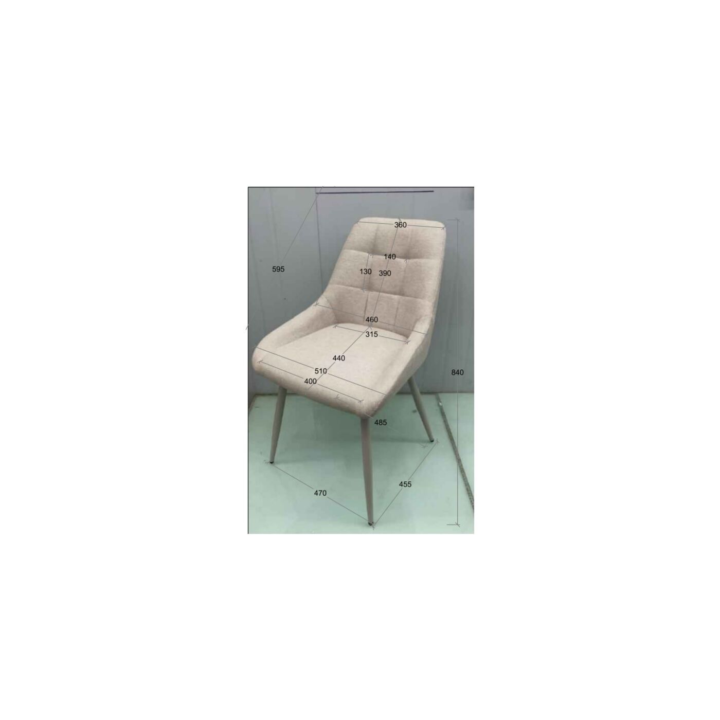 Стул Ruby Greige KARE 70715