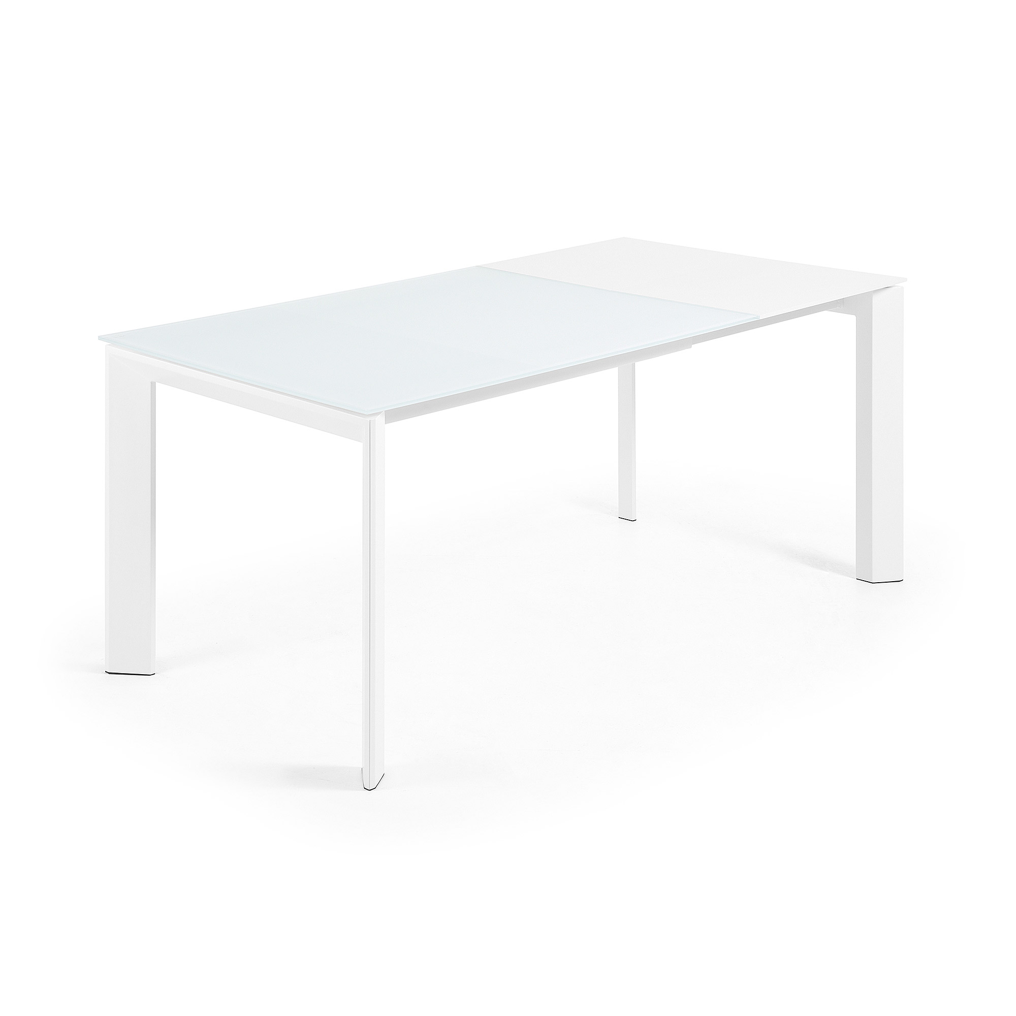 Стол обеденный Atta 120(180)x80 белое стекло La Forma (ex Julia Grup)