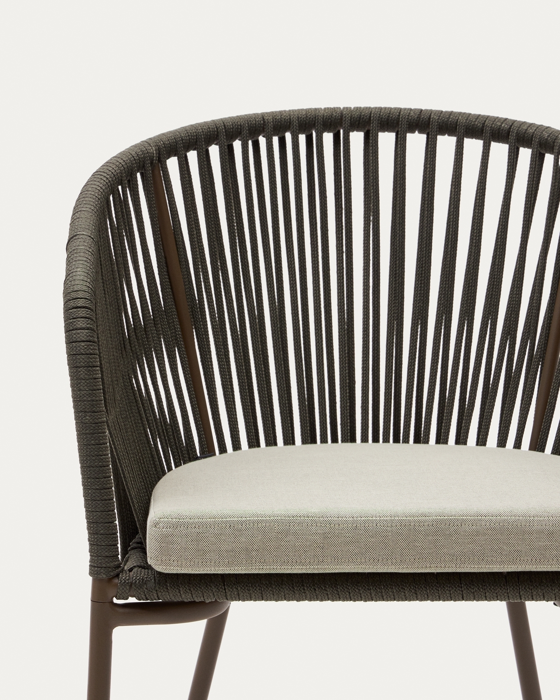 Стул Yanet из зеленой веревки La Forma 98027