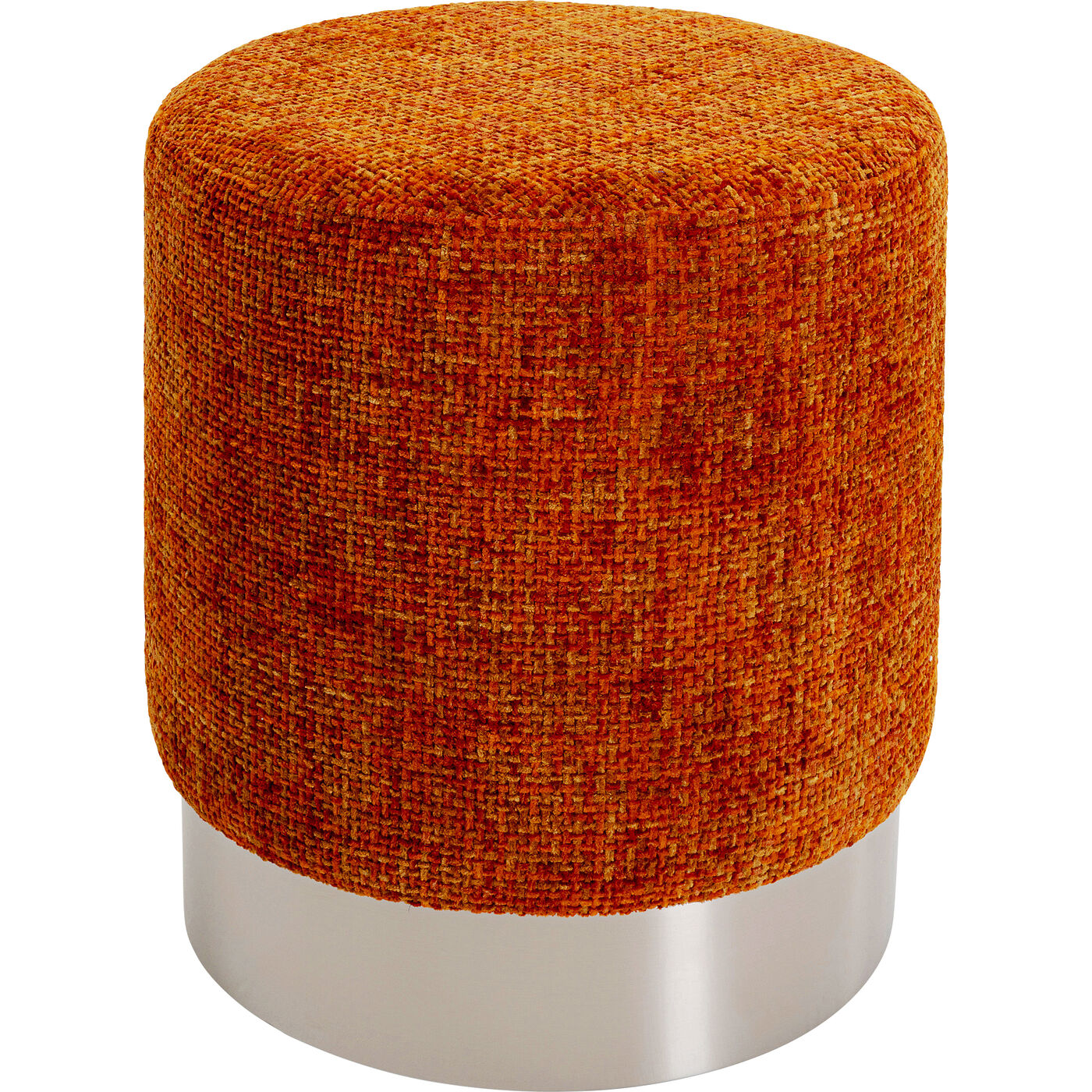 Пуф Cherry Dining Silber Orange Ø39cm KARE 70535