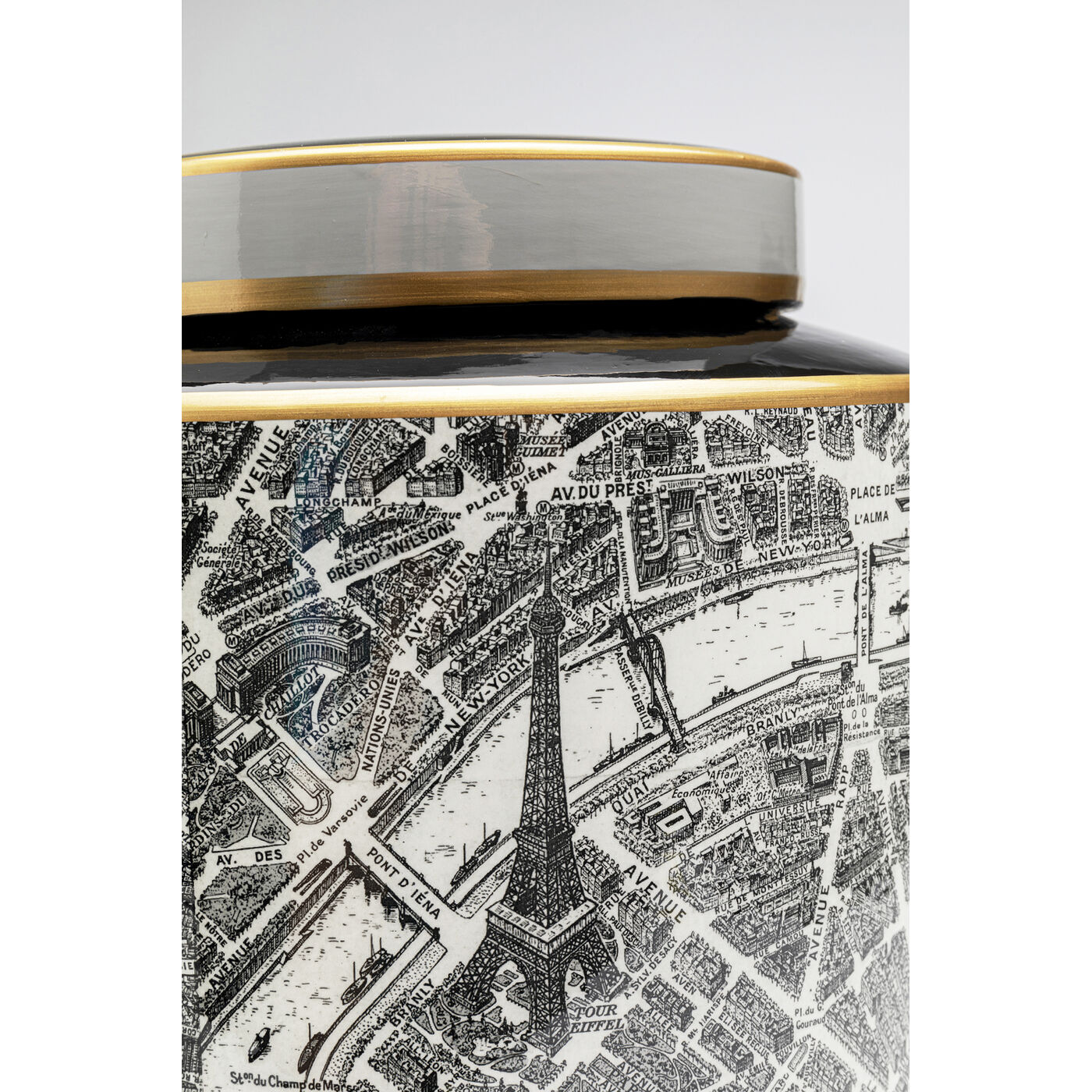 Банка декоративная Streets Of Paris Ø22 см KARE 56185