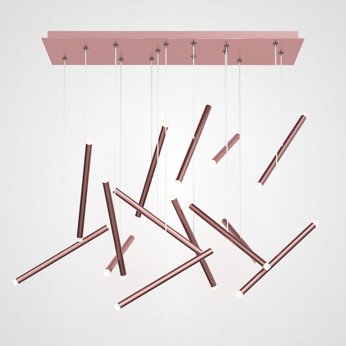 Люстра Dutti D0068 LED Chandelier Modern 14 Rose Gold by ImperiumLoft