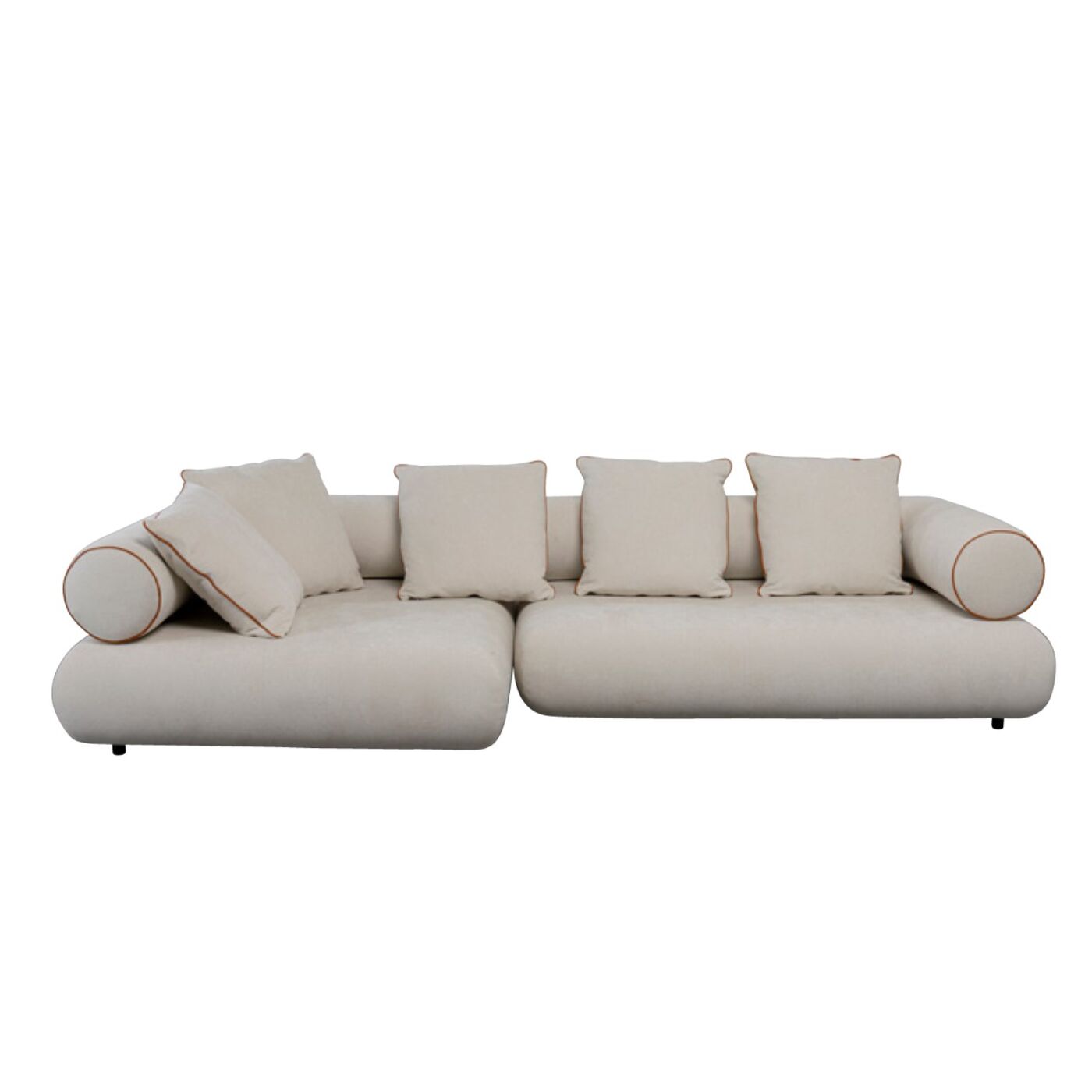 Диван левосторонний угловой Splendido Creme Left 327cm KARE 88025