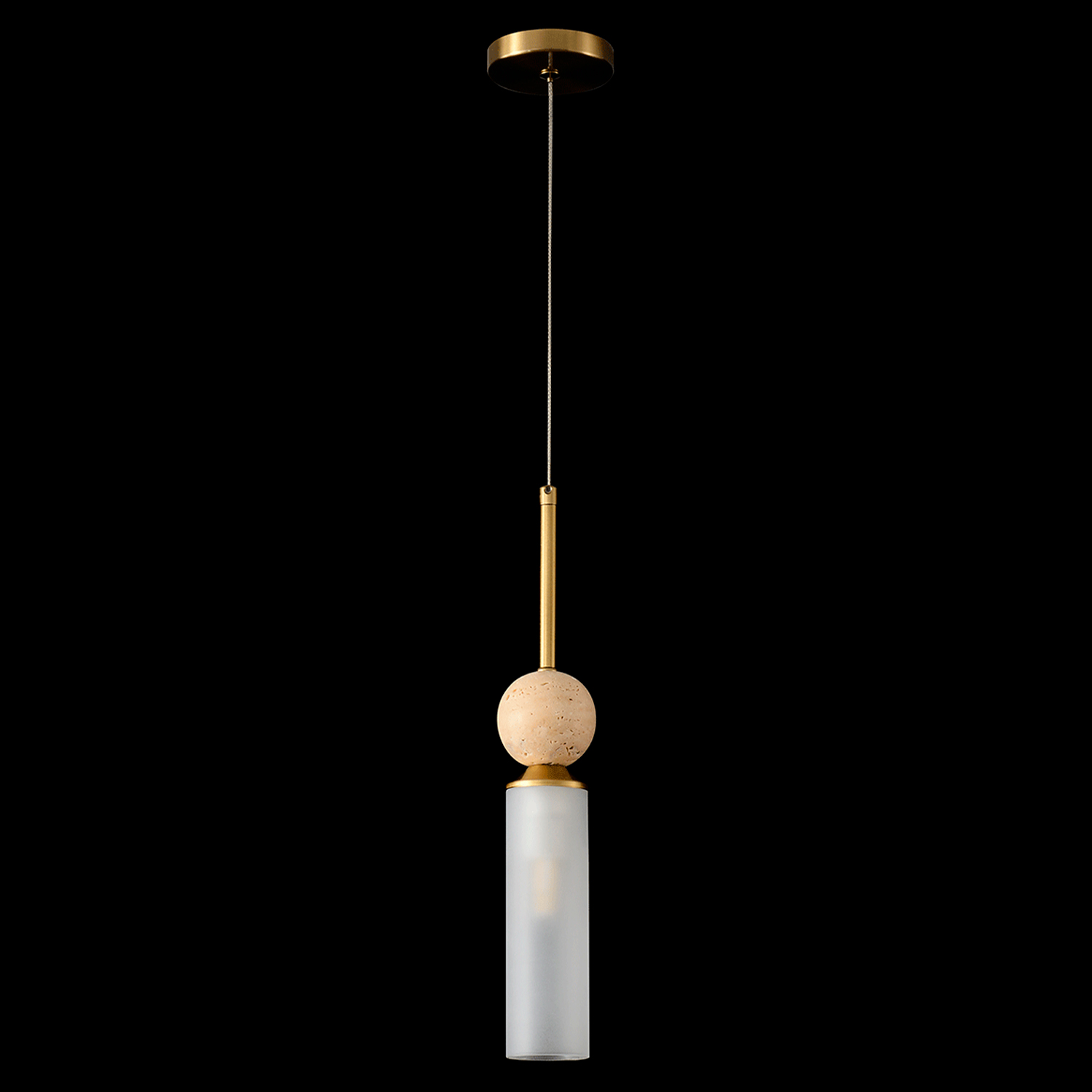 Светильник подвесной Crystal Lux SIMPLY SP1 BRASS
